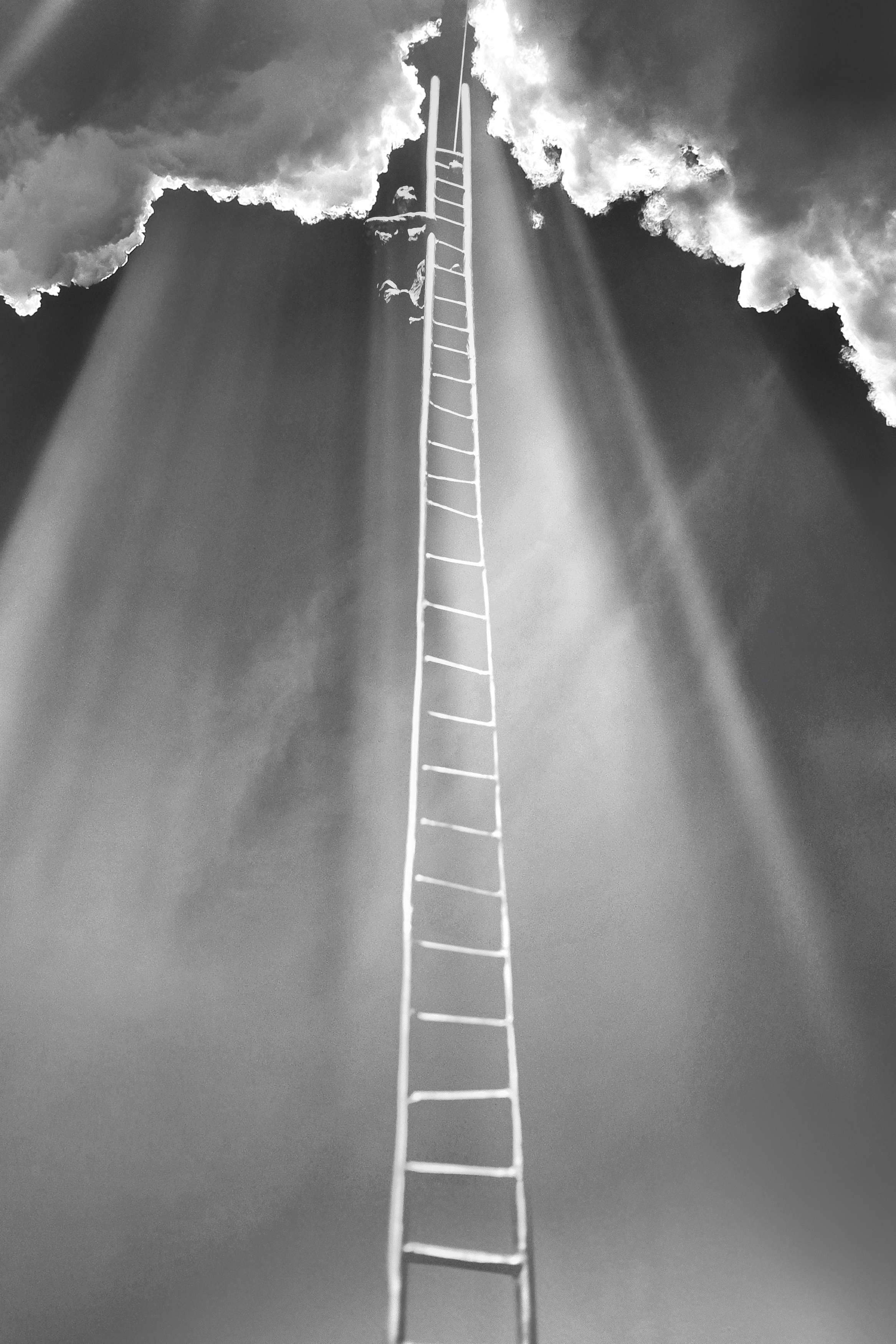 лестница, свет, стремление, тьма, Зорин Миша