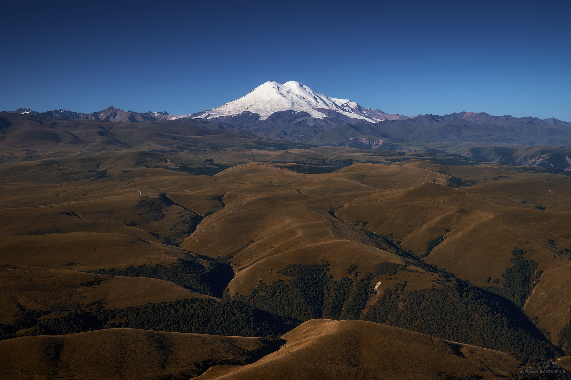 Эльбрус, Кавказ, Утро, Чехонин Александр