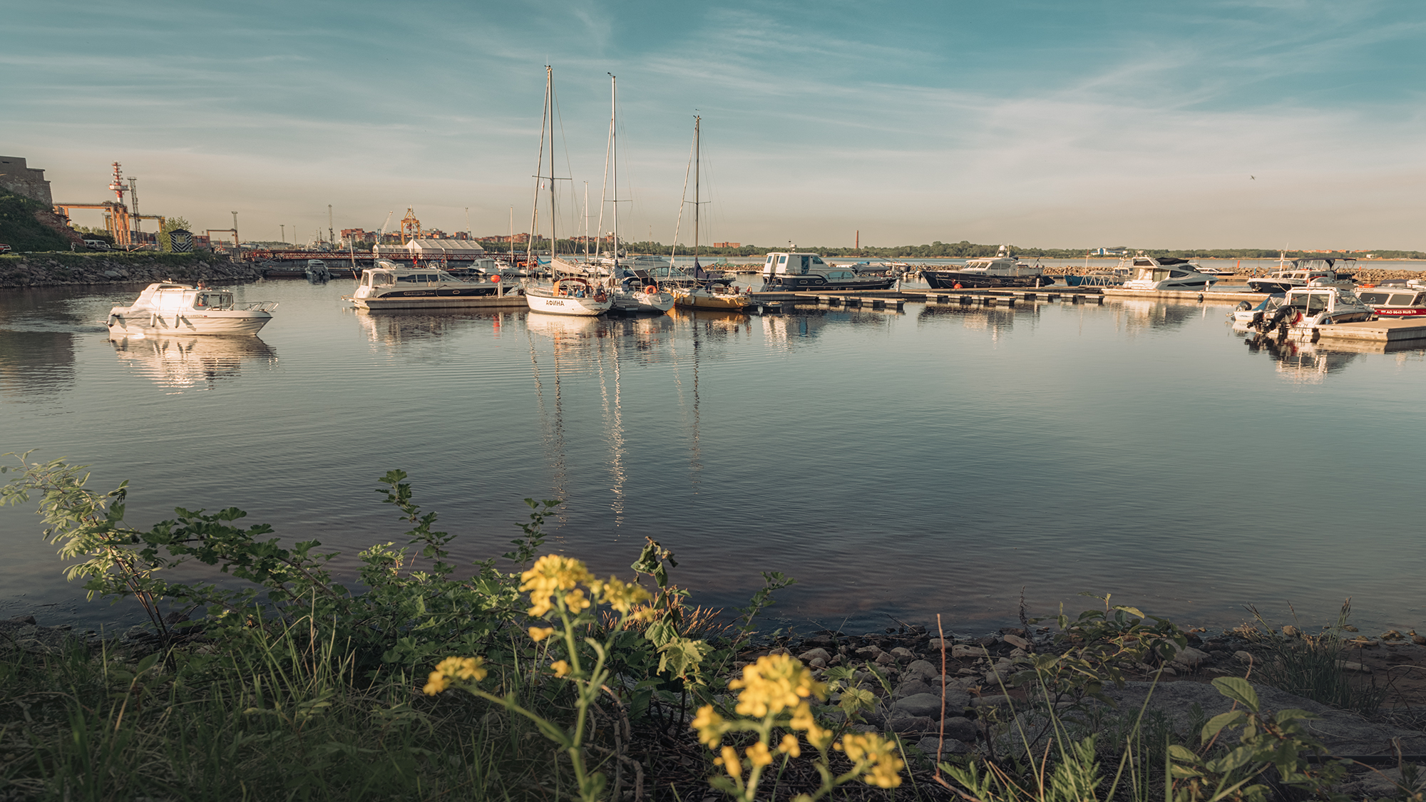яхты форт Константин Финский залив закат,  Мария