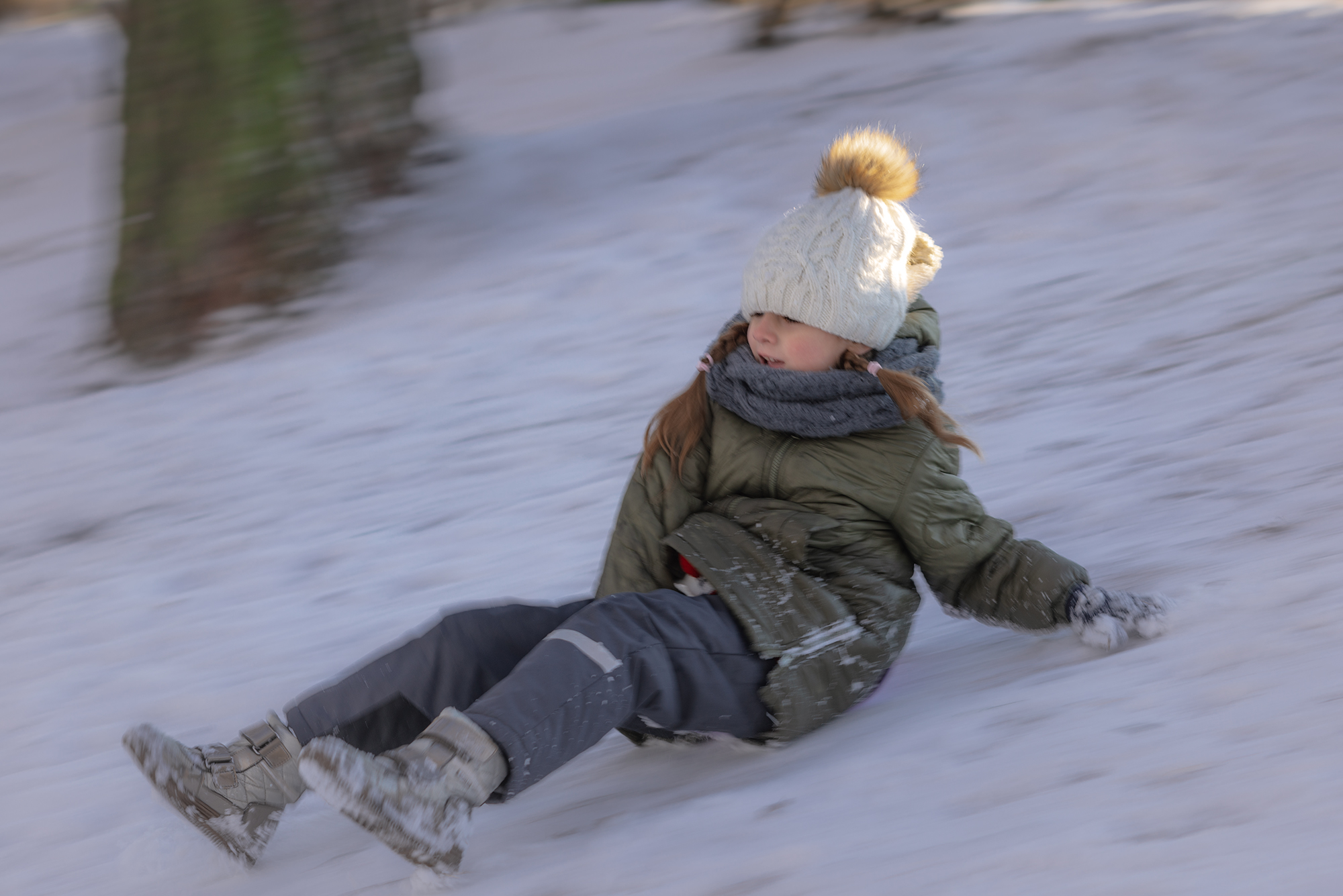 зима горки ледянка катание,  Мария