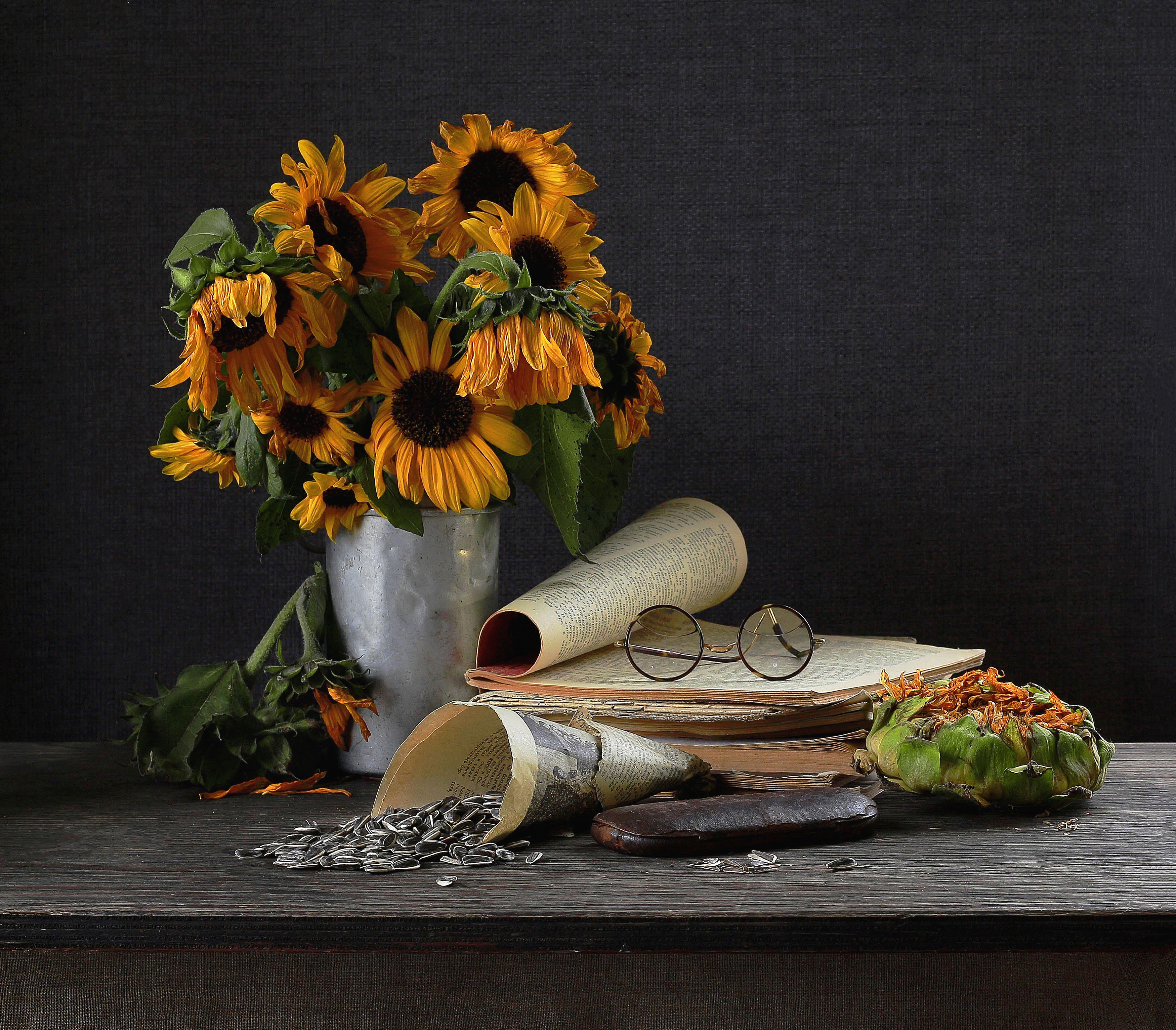 натюрморт, фотонатюрморт, still life, stillifefoto, осень, семечки, подсолнухи, цветочный_натюрморт, наталья_казанцева, Наталья Казанцева