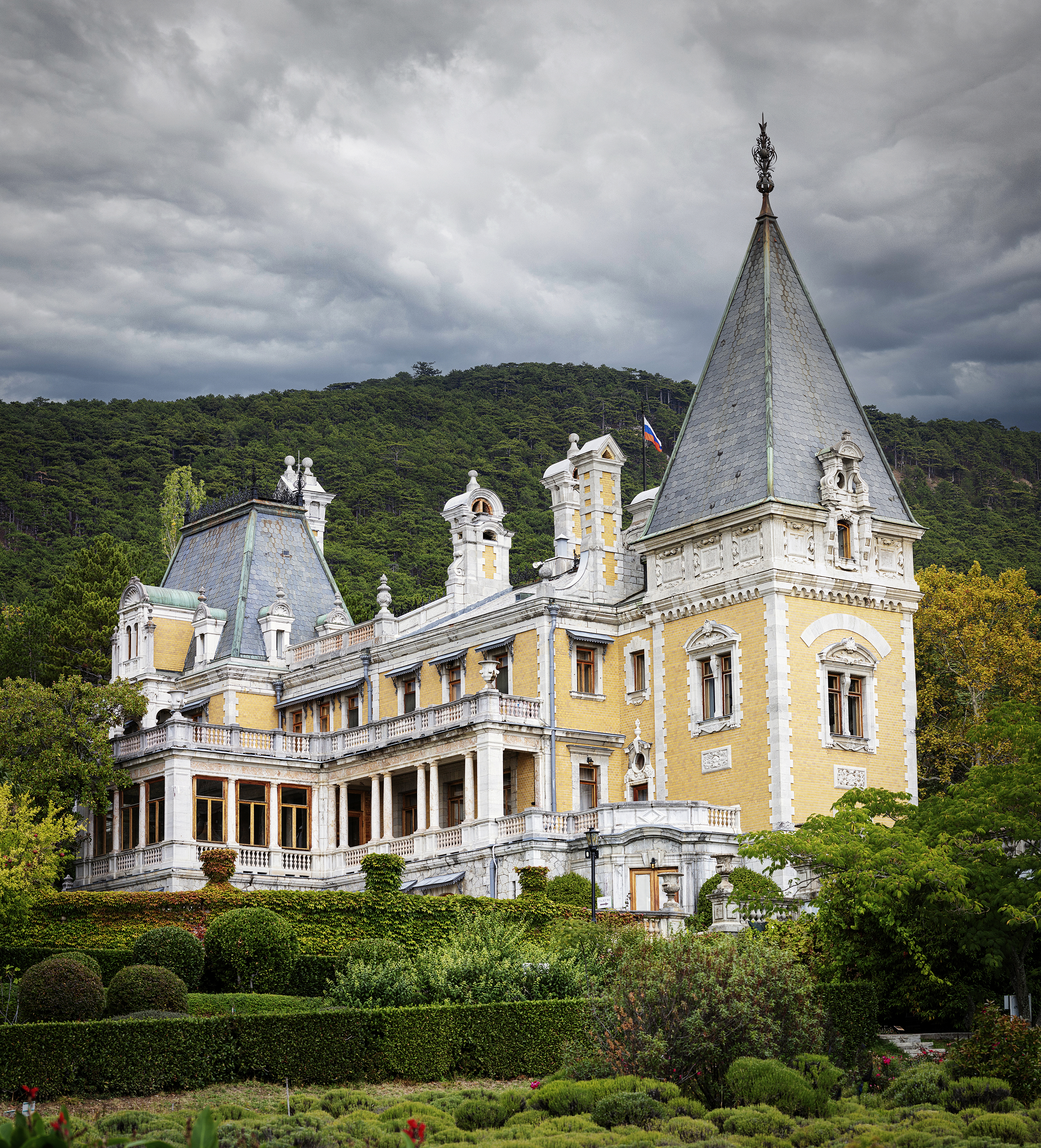 дворец, массандра, крым, ялта, архитектура, памятник, россия, панорама, Дёгтев Евгений