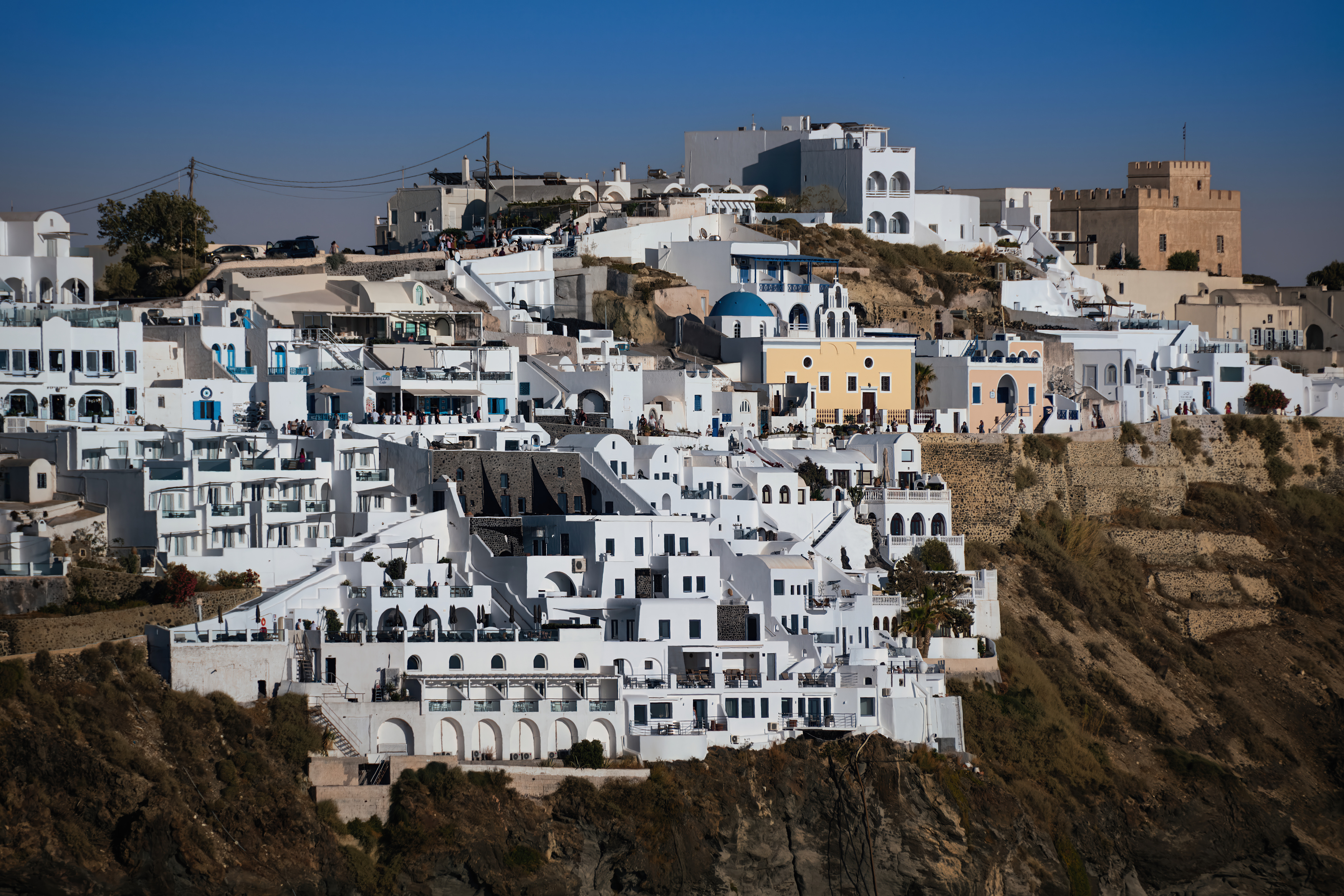 #Fira #Santorini #VisitGreece #FujifilmXT5 #GreekArchitecture #Caldera #Whitewashed #AegeanSea #TravelPhotography #FujiFilm #BeautifulDestinations #TravelGram #FujiLove #Greece #Cliffside #Cyclades #Oia #Mediterranean #SummerInGreece #Wanderlust #TravelGo, Shpek Andrey
