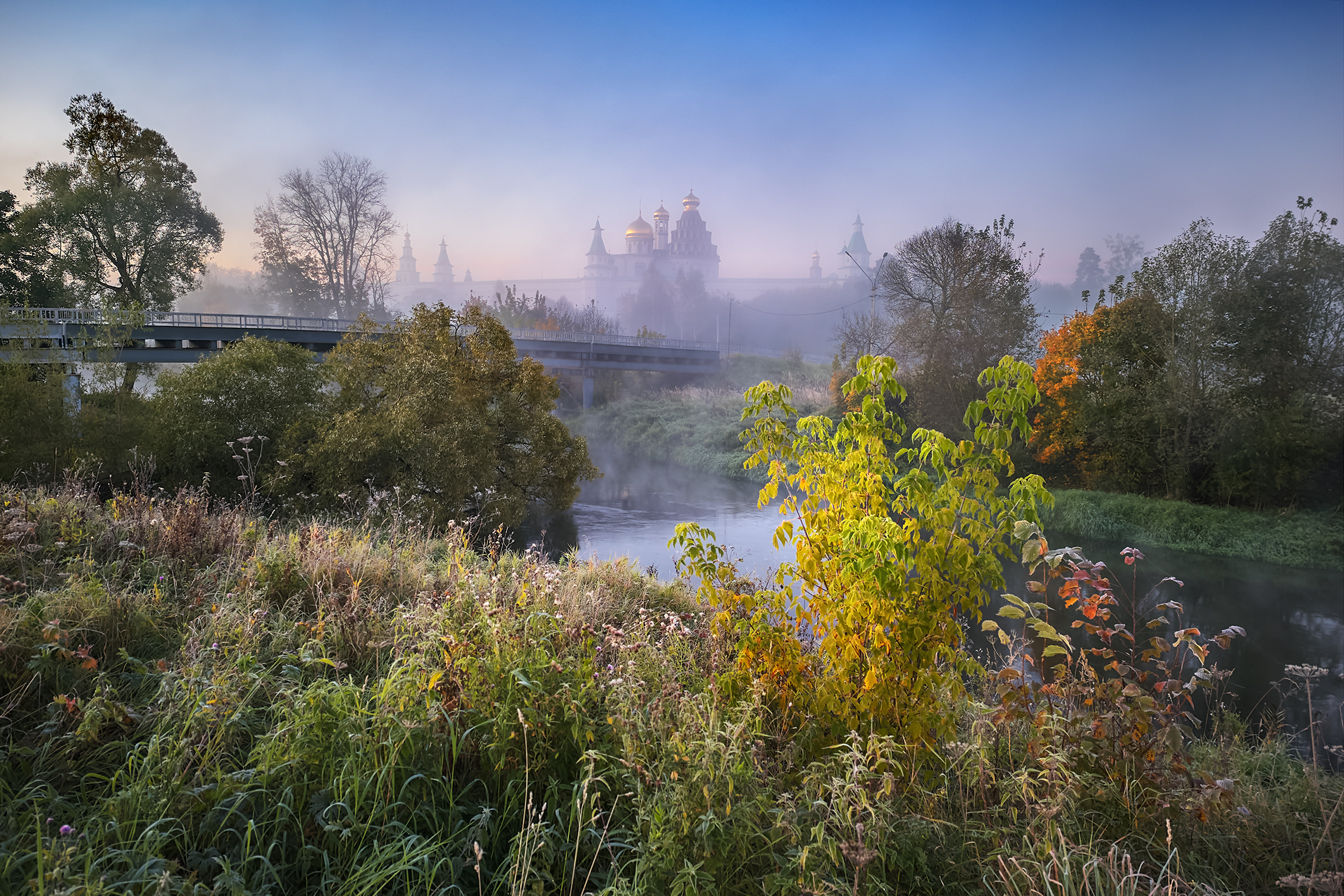 река истра, новый иерусалим, осень, рассвет, Медведев Александр