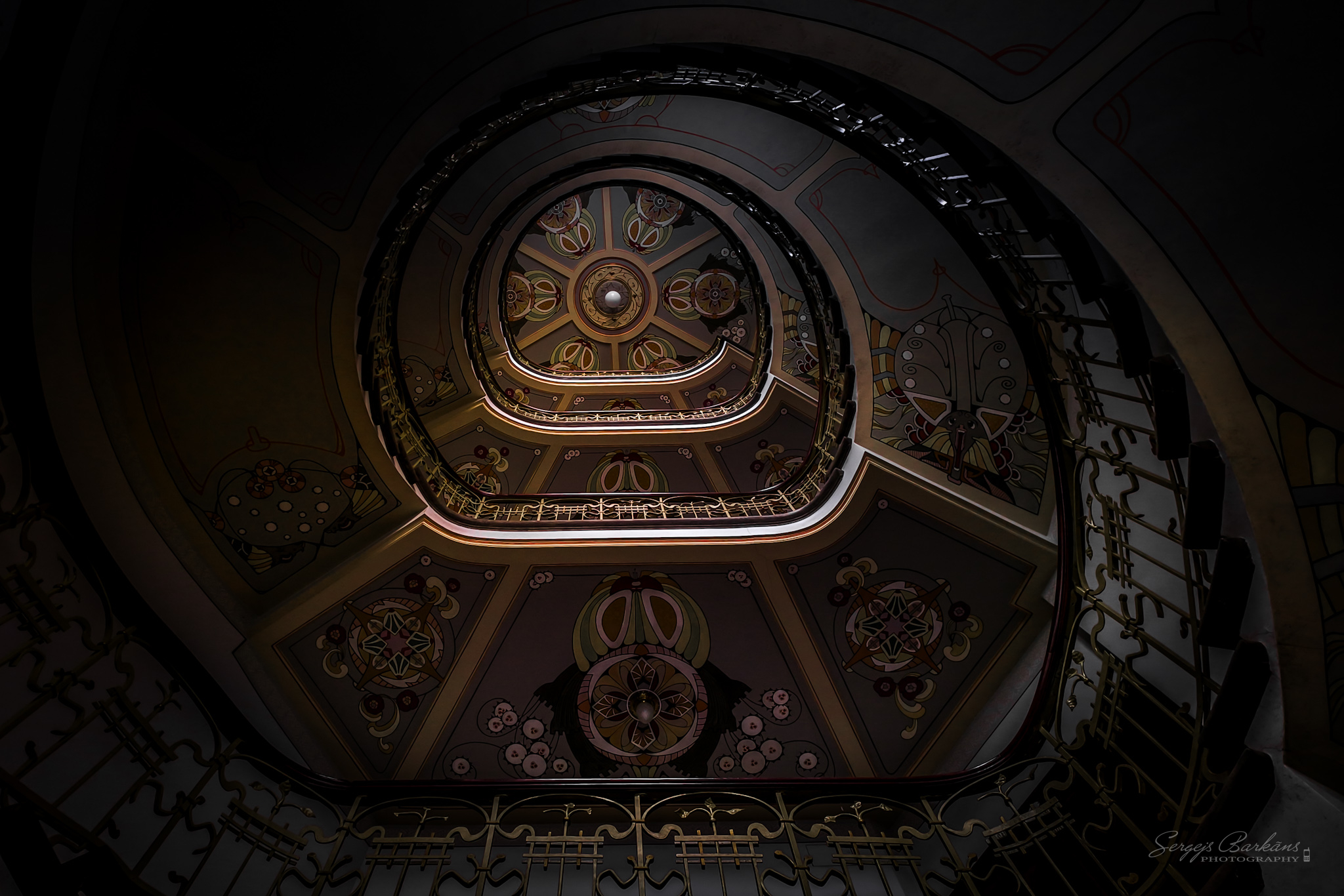 art nouveau , jugendstil, nouveau, modern, stairs, Sergejs Barkans