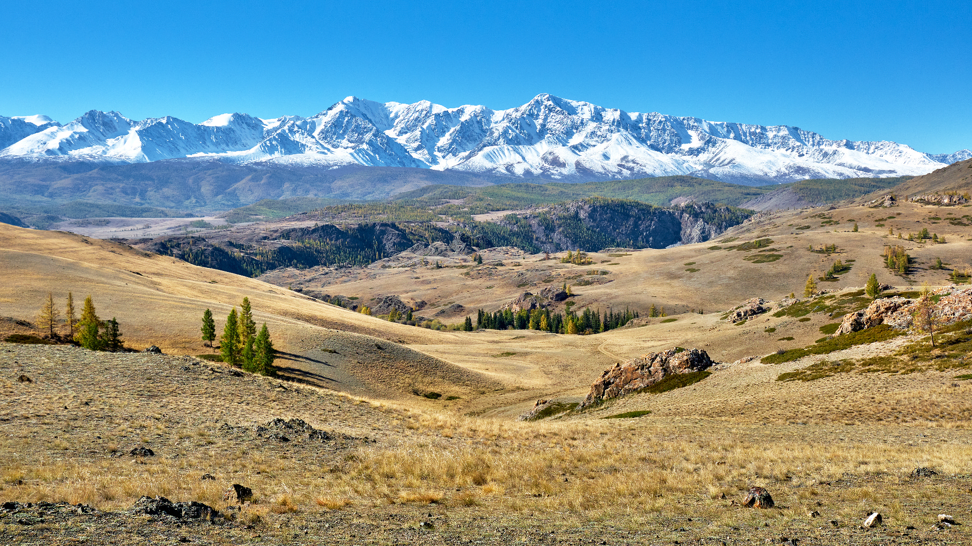 пейзаж, осень, горы, Горный Алтай, Александр Потапов