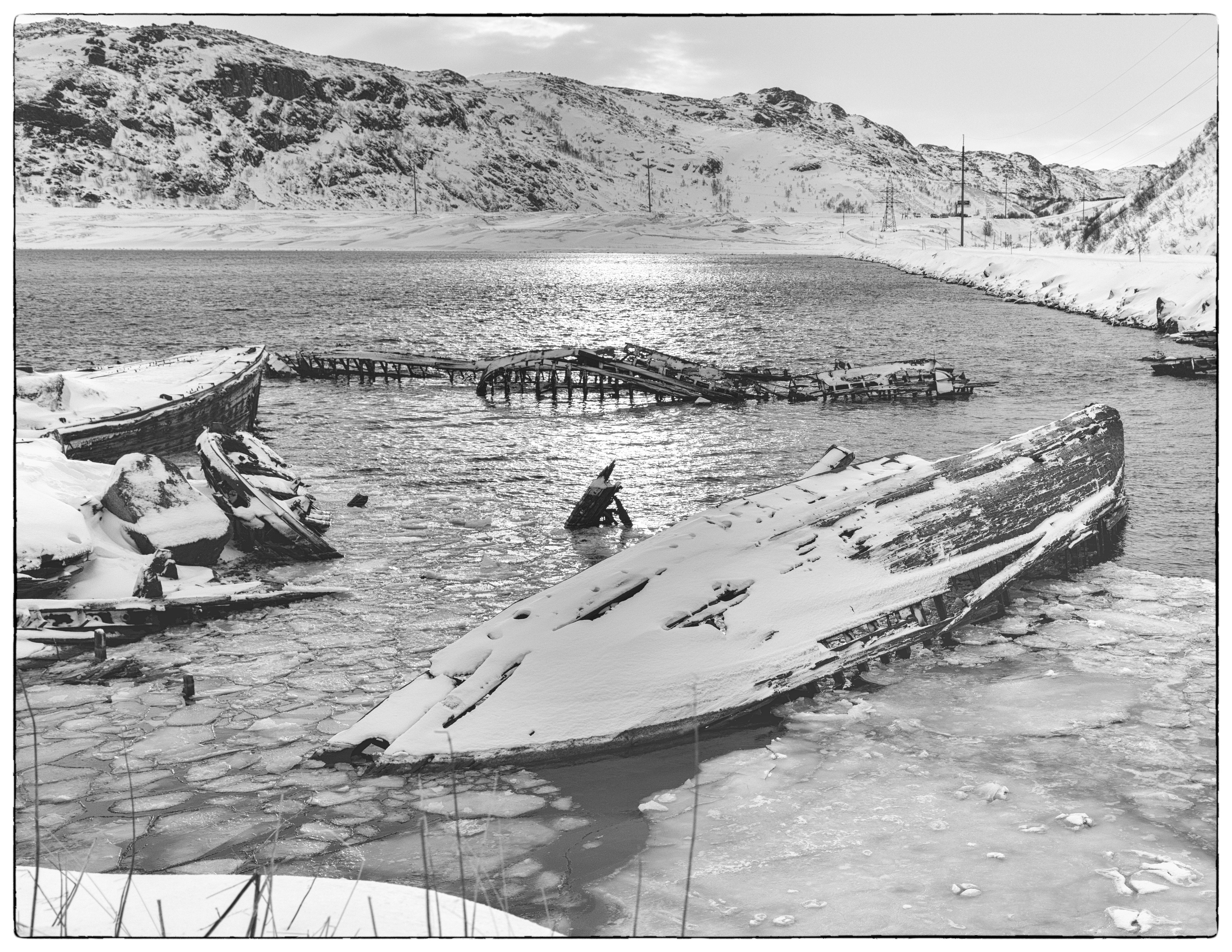 снег, холод, вода, море, сугробы, мороз, лед, север, корабль, Максим Калашников