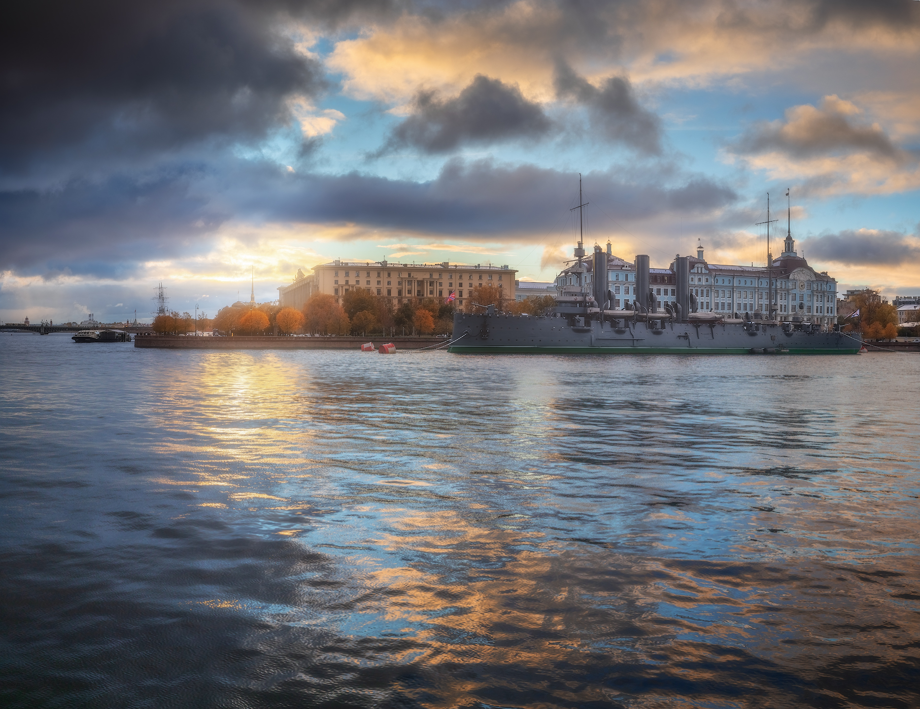 спб, питер, осень, закат, Марголин Алексей