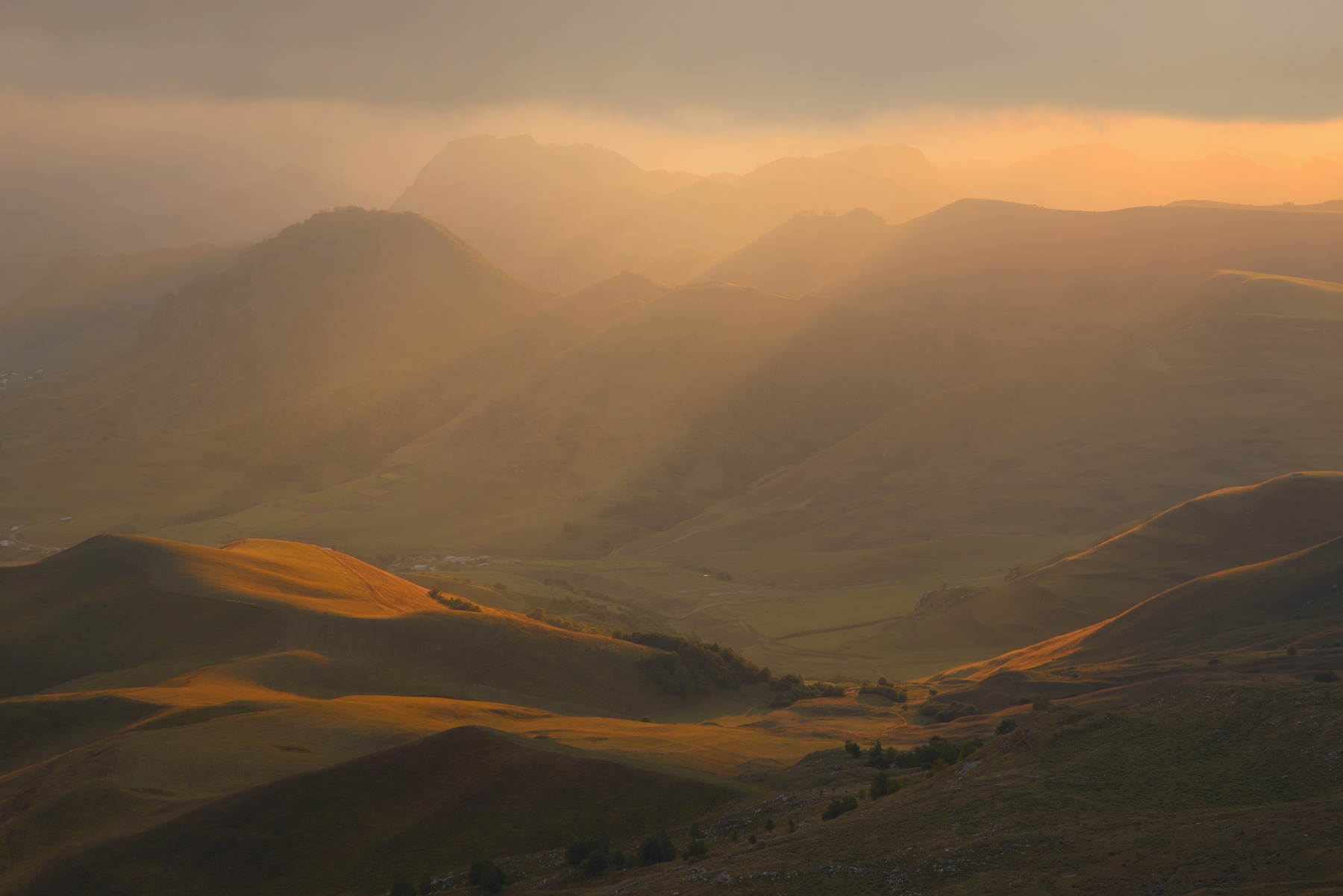 закат горы кавказ, Александр Жарников
