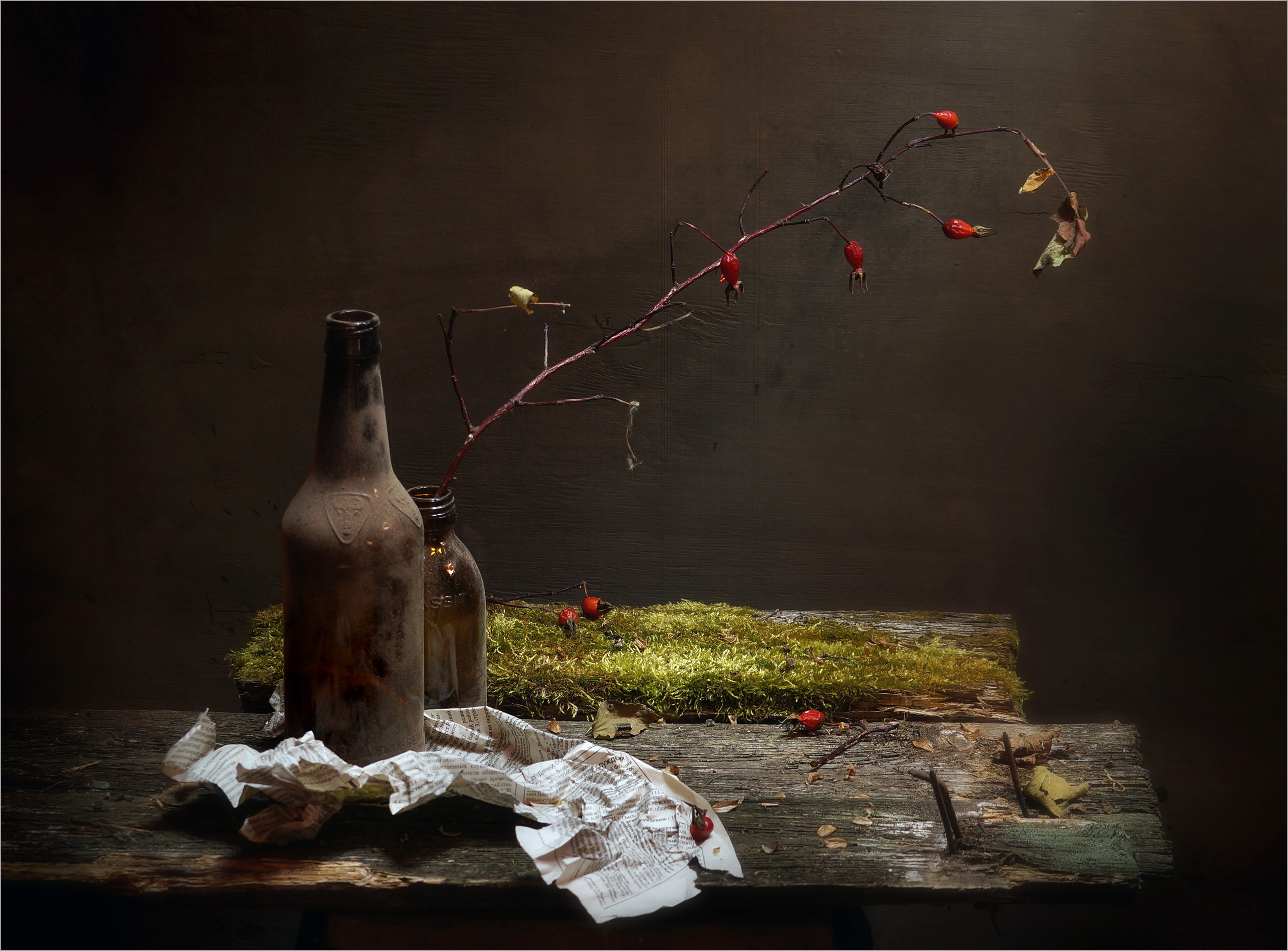 осенний натюрморт с шиповником, Чумаков Александр