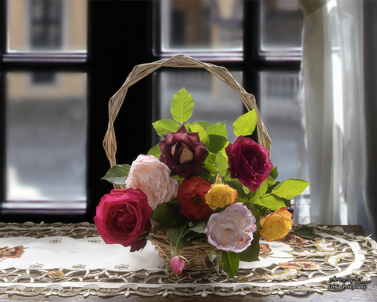 натюрморт, цветы, розы, , Приходько Ирина