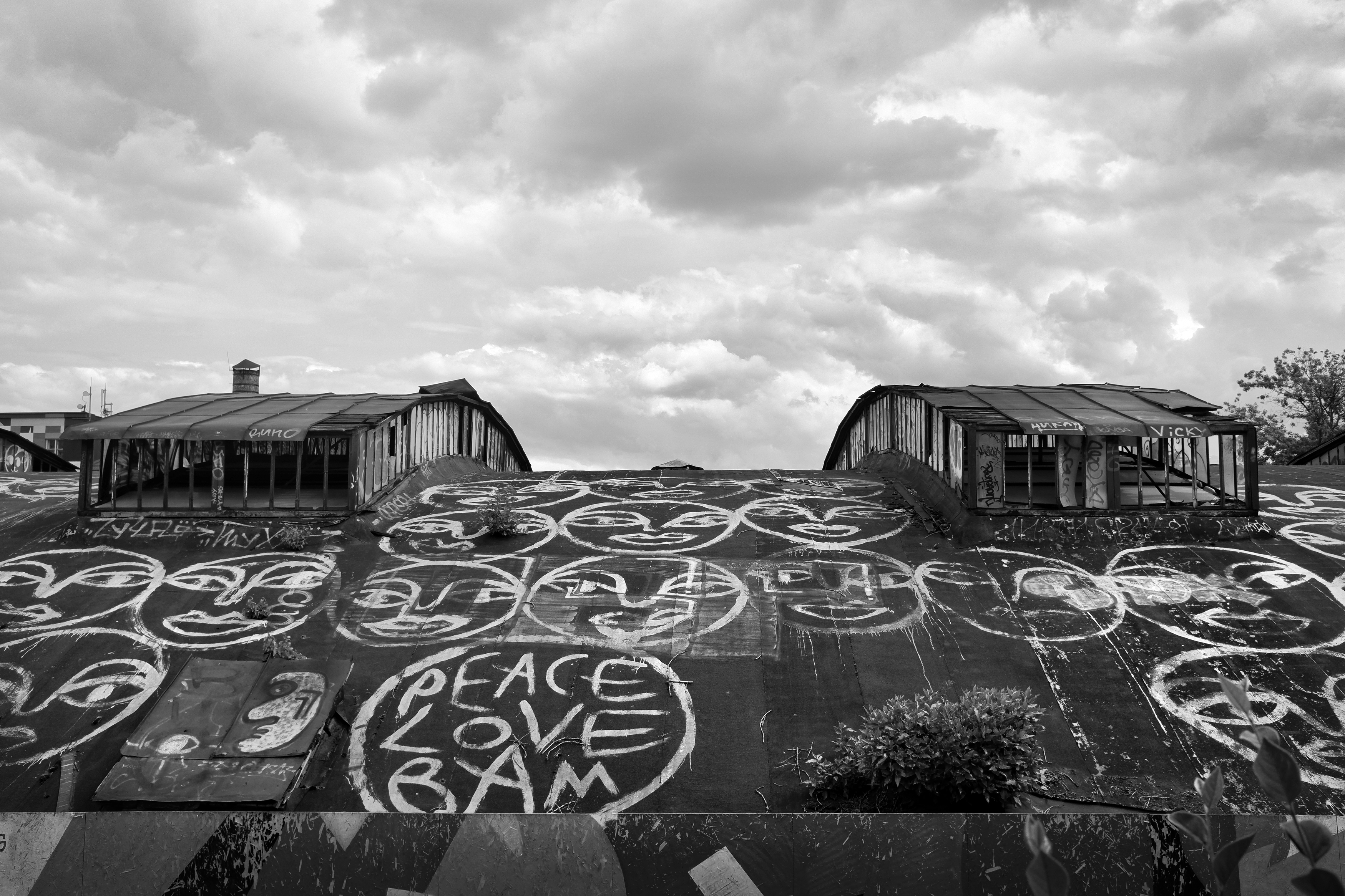 крыша, лицо, смайлик, человек, Зорин Миша