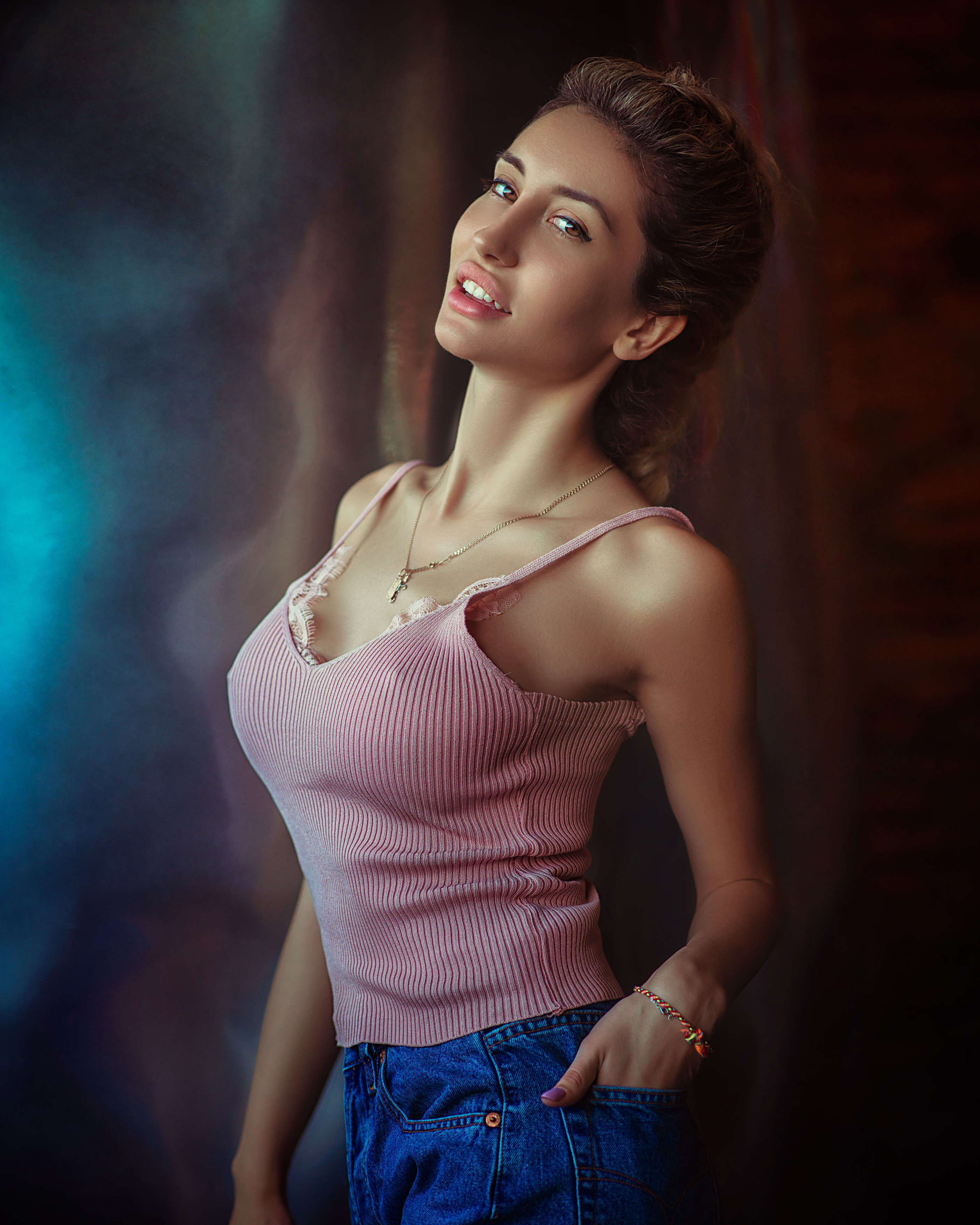 girl, model,hot, studio, portrait, black, light, young, summer, sexy, Frost Stanley