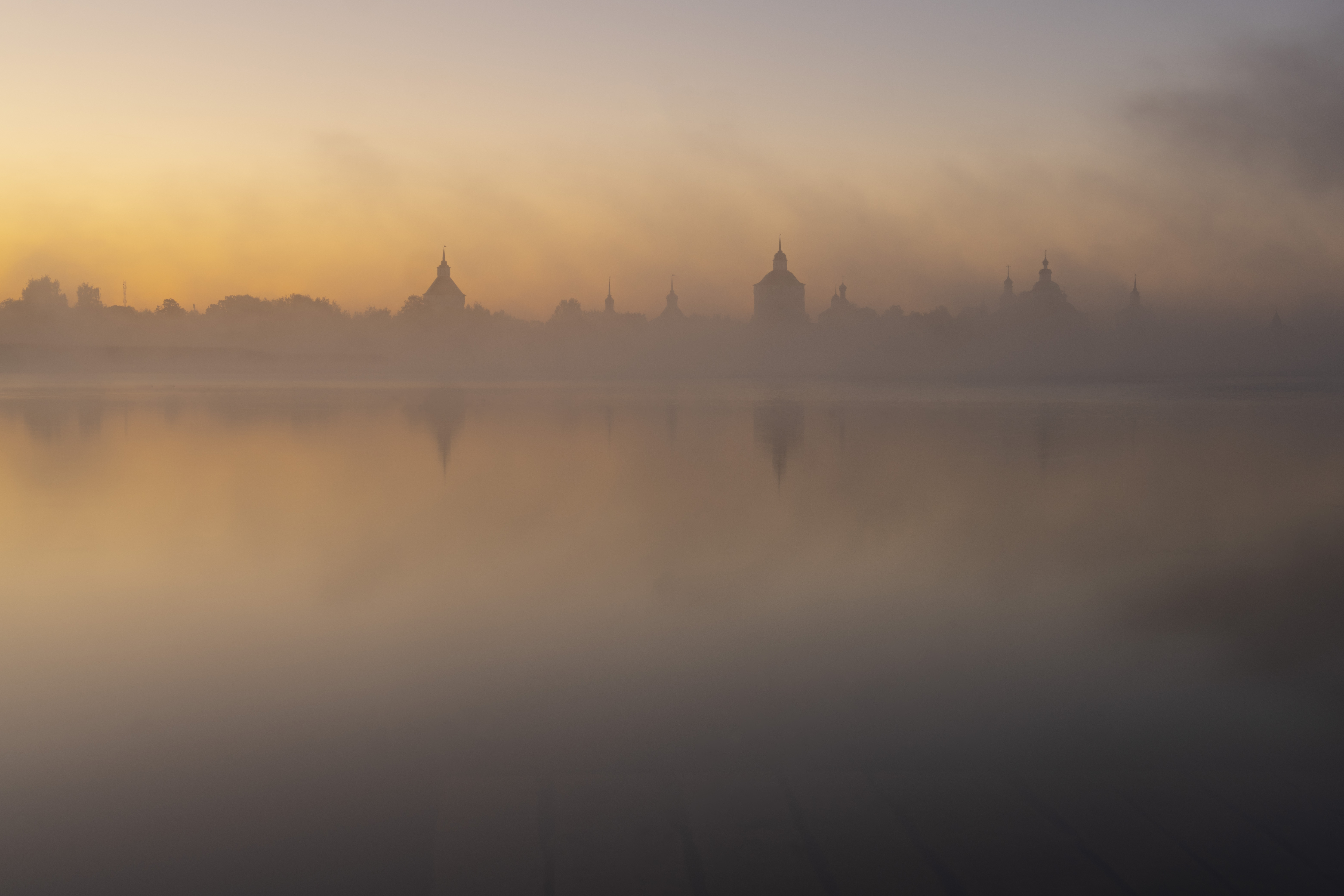 туман, вологодская область, кириллов, сиверское озеро, Дейнекина Галина