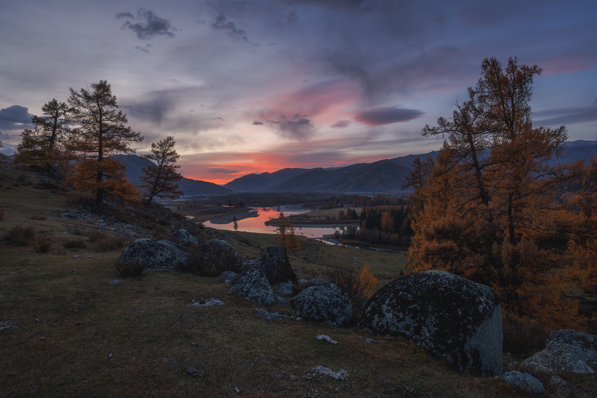 алтай, горный алтай, рассвет, беляши, джазатор, пейзаж, Морозов Сергей