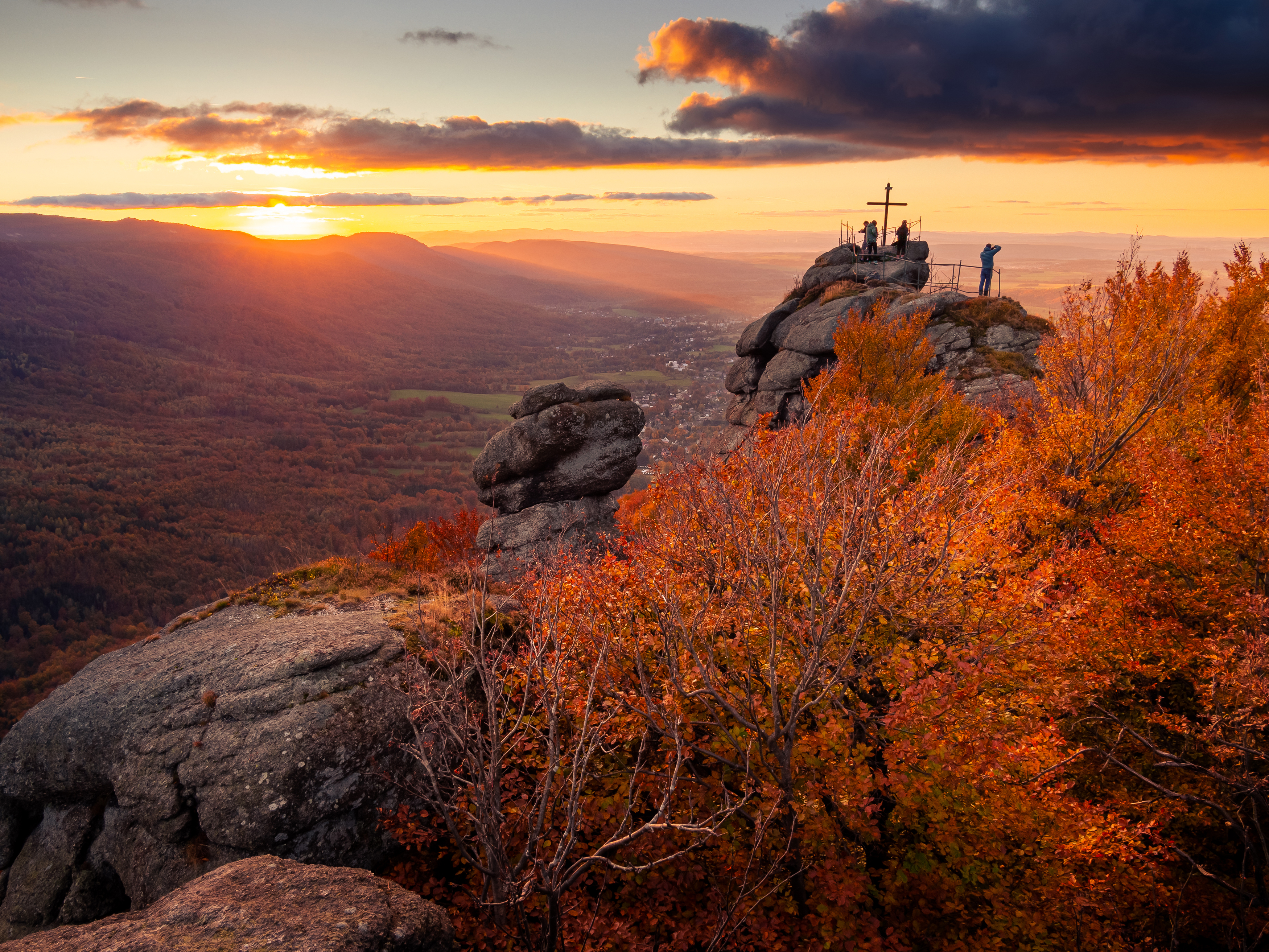 czech,czechia,czech republic,jizera,jizerky,jizerske hory,gory izerskie,autumn,fall,sunset,sun,clouds,sky,epic,view, Slavomír Gajdoš