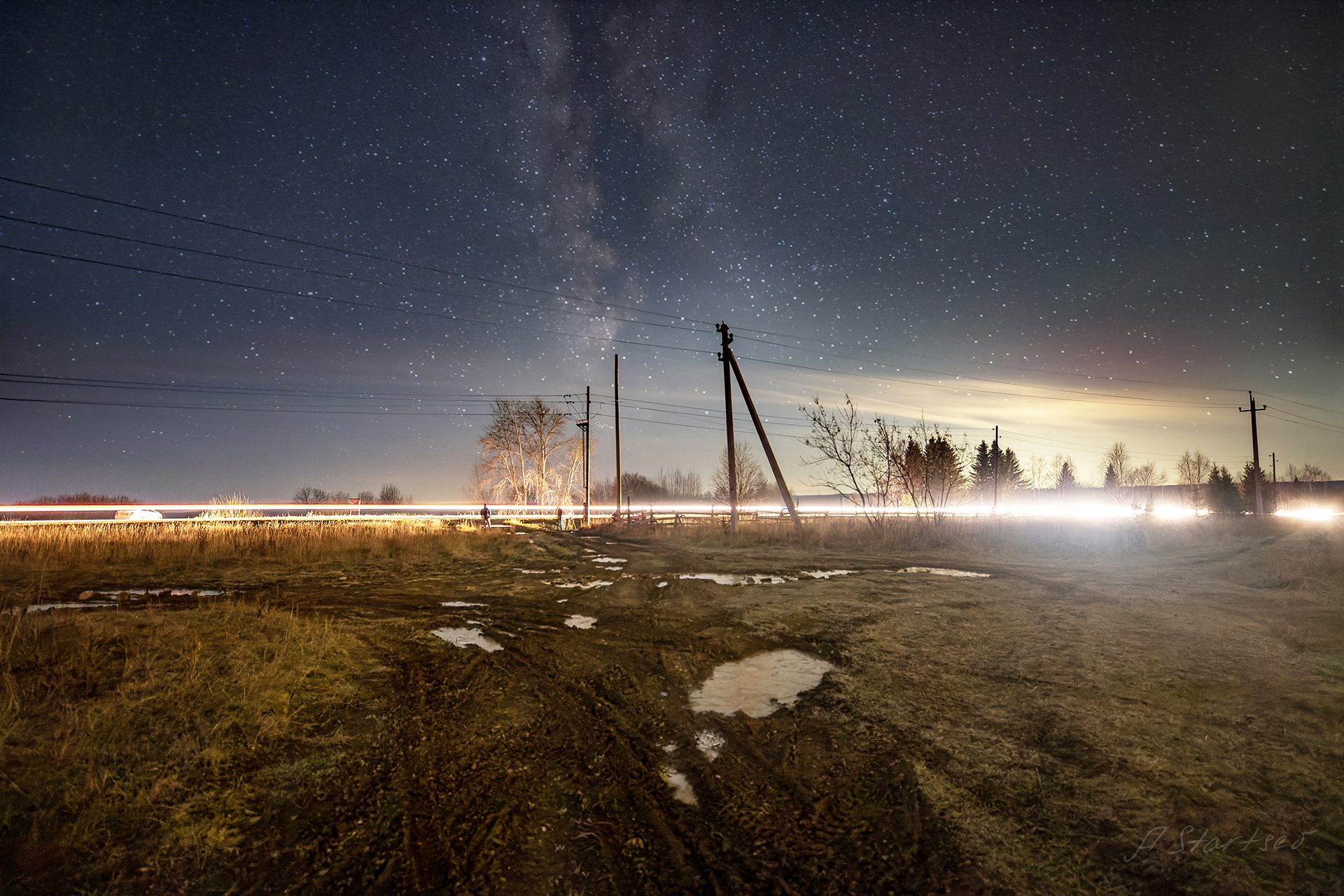 ночь, звезды, небо, млечный путь, пермский край, Старцев Андрей