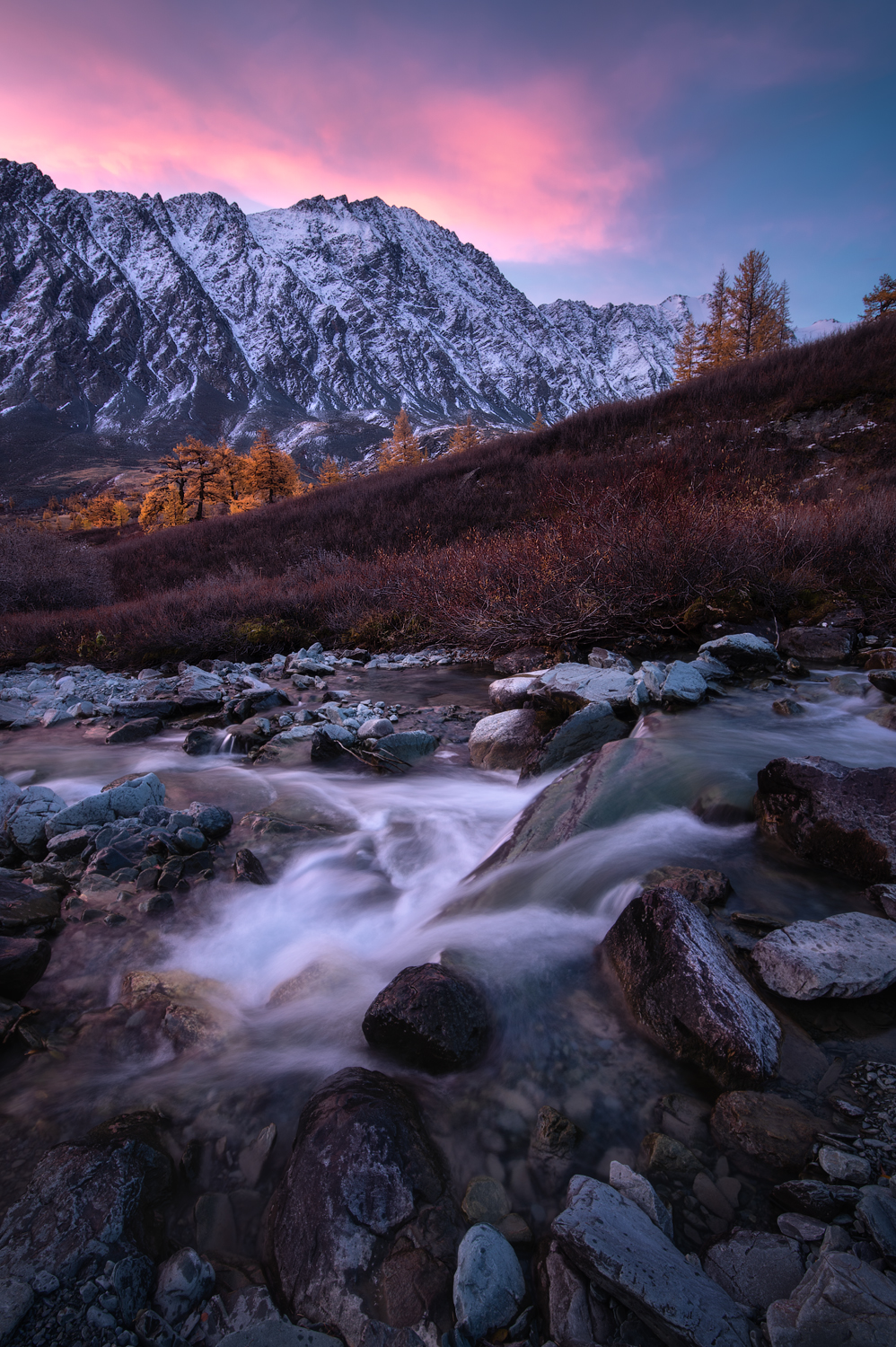 алтай, горный алтай, пейзажи алтая, кош-агачский район, горная река, золотая осень, горы, осенний алтай, высокогорье, Рубан Елена