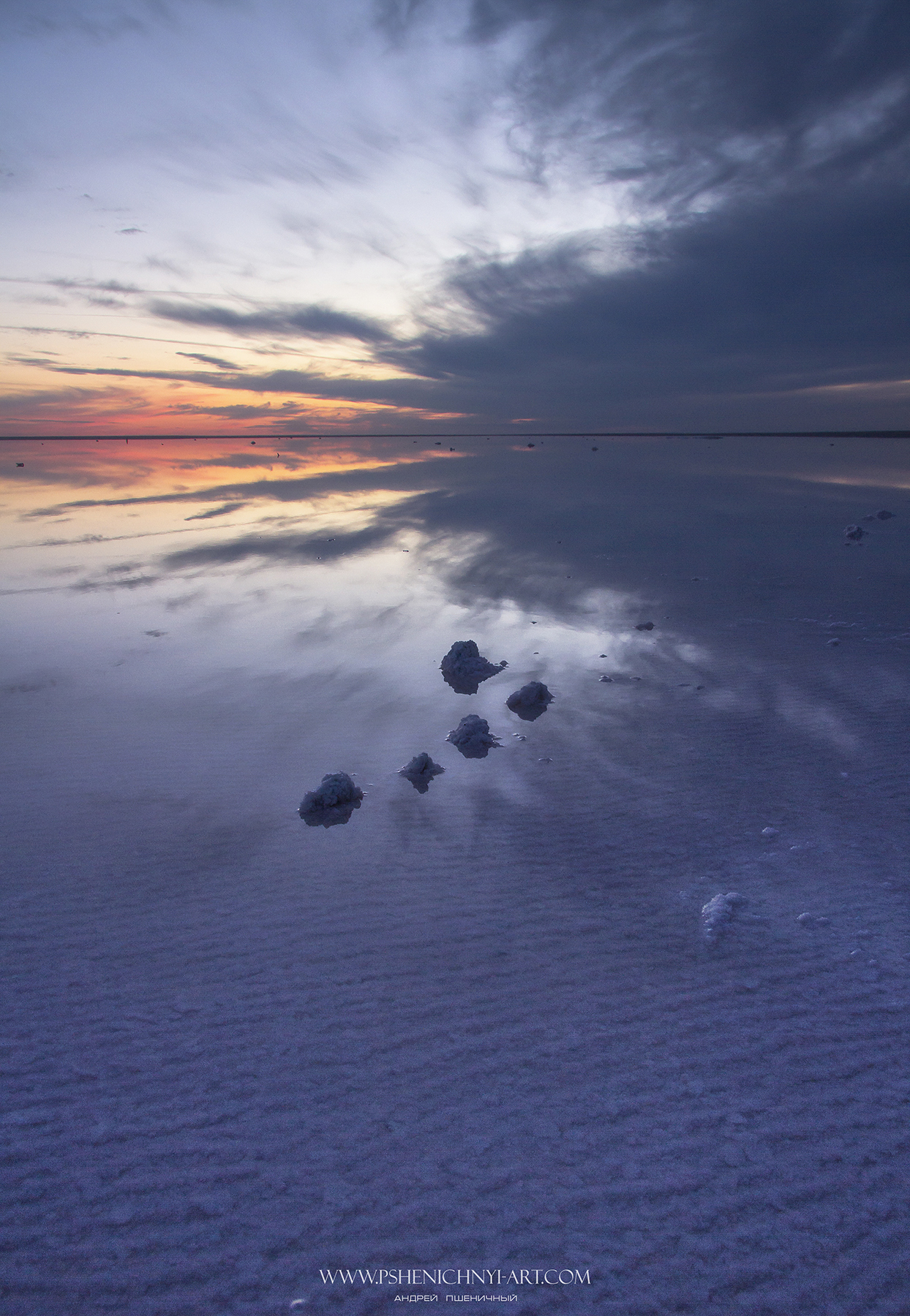 эльтон, небо, закат, отражение, свет, вода, горизонт, пейзаж, бесконечность, Пшеничный Андрей