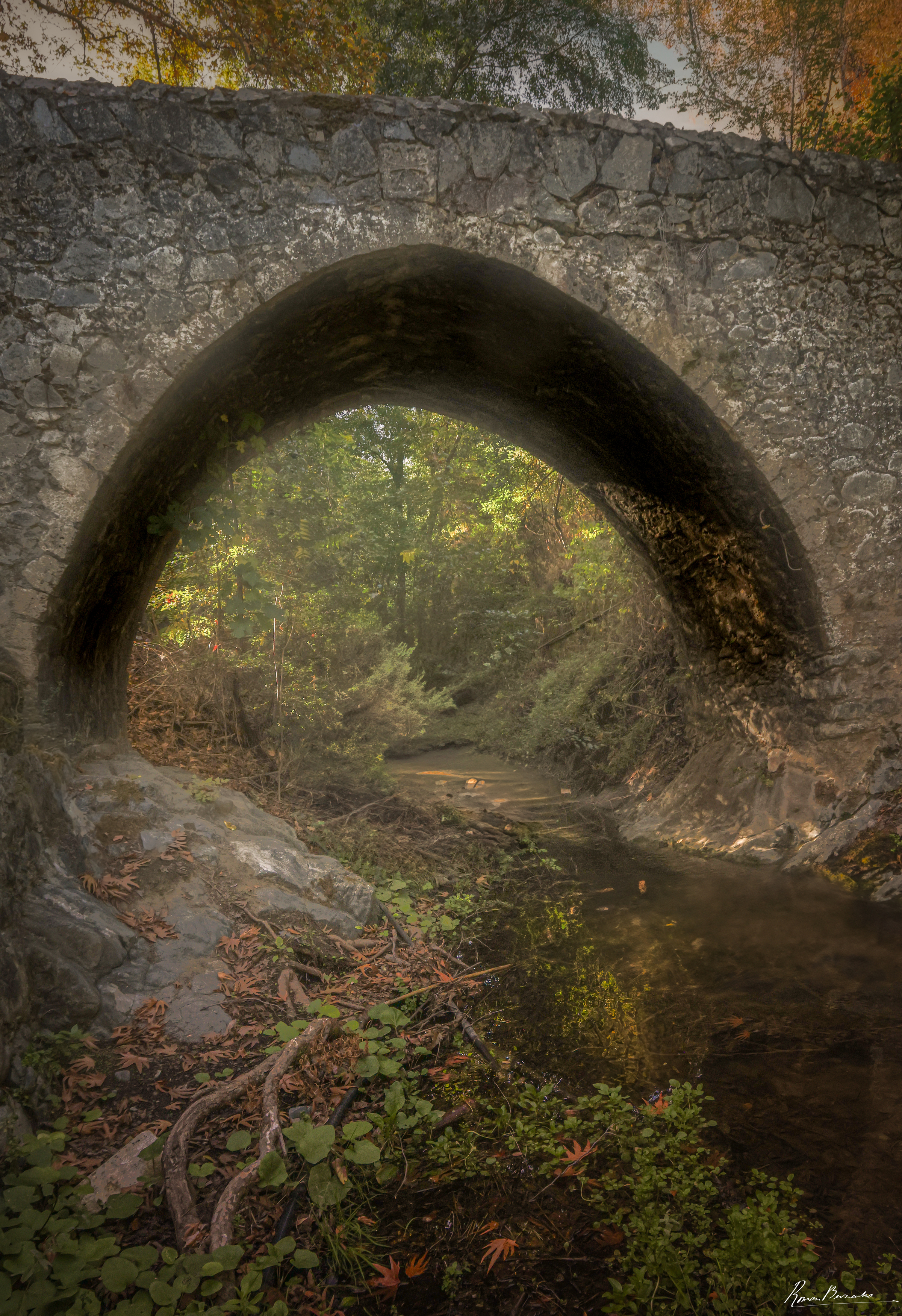 bridge, river, architecture, landscape, cyprus, Roman Bevzenko