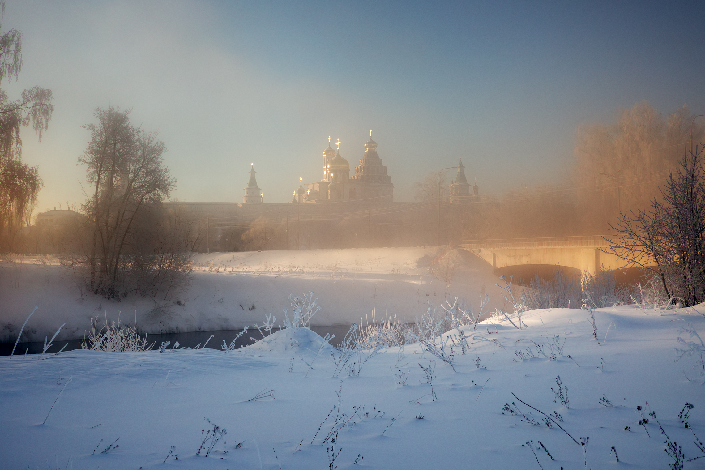 новый иерусалим, река истра, зима, мороз, Медведев Александр