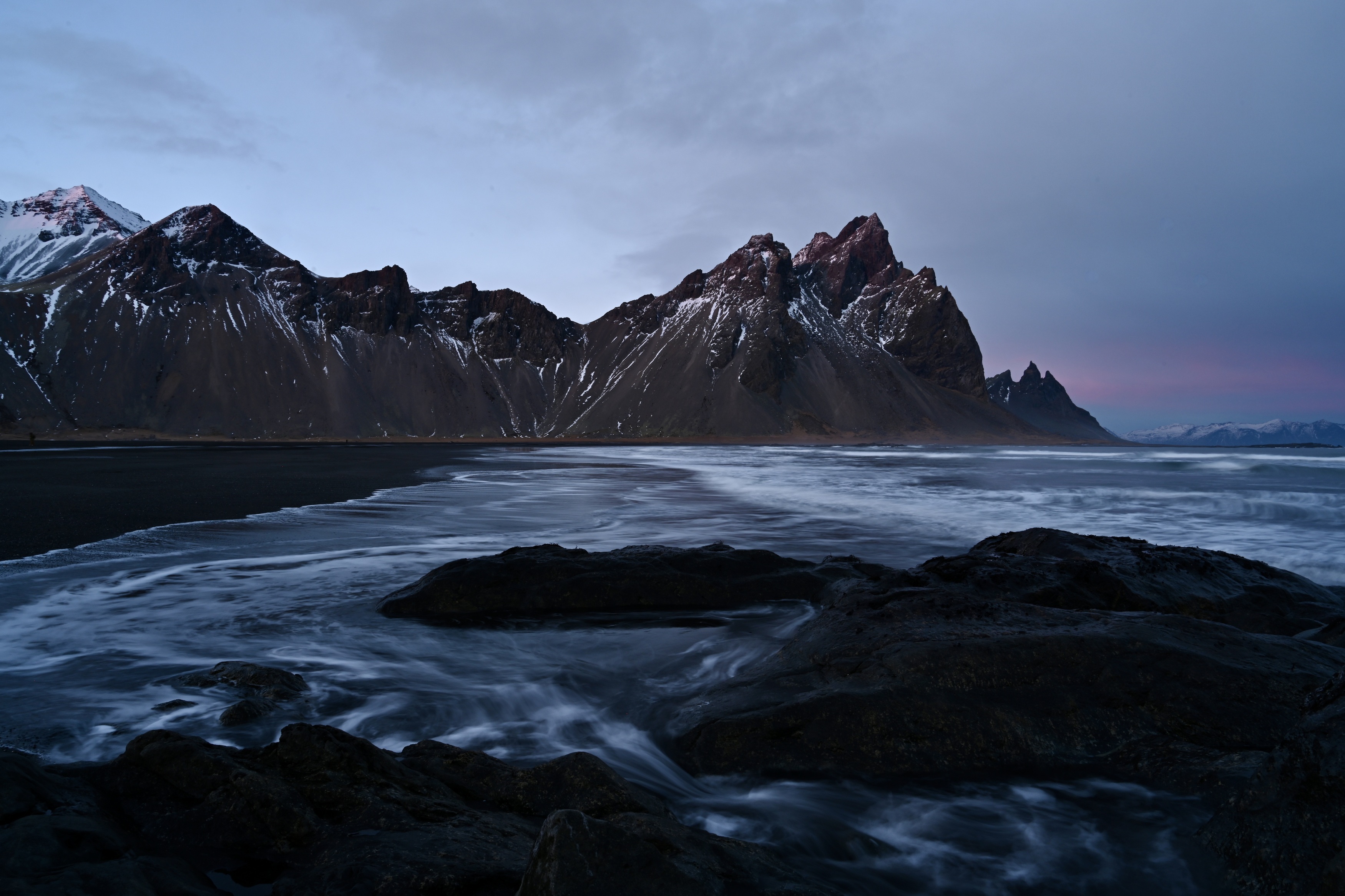 Landscapes, Vestrahorn, Iceland, Mood, Long exposure, Mountains, Ocean, Beach, , Povarova Ree Svetlana