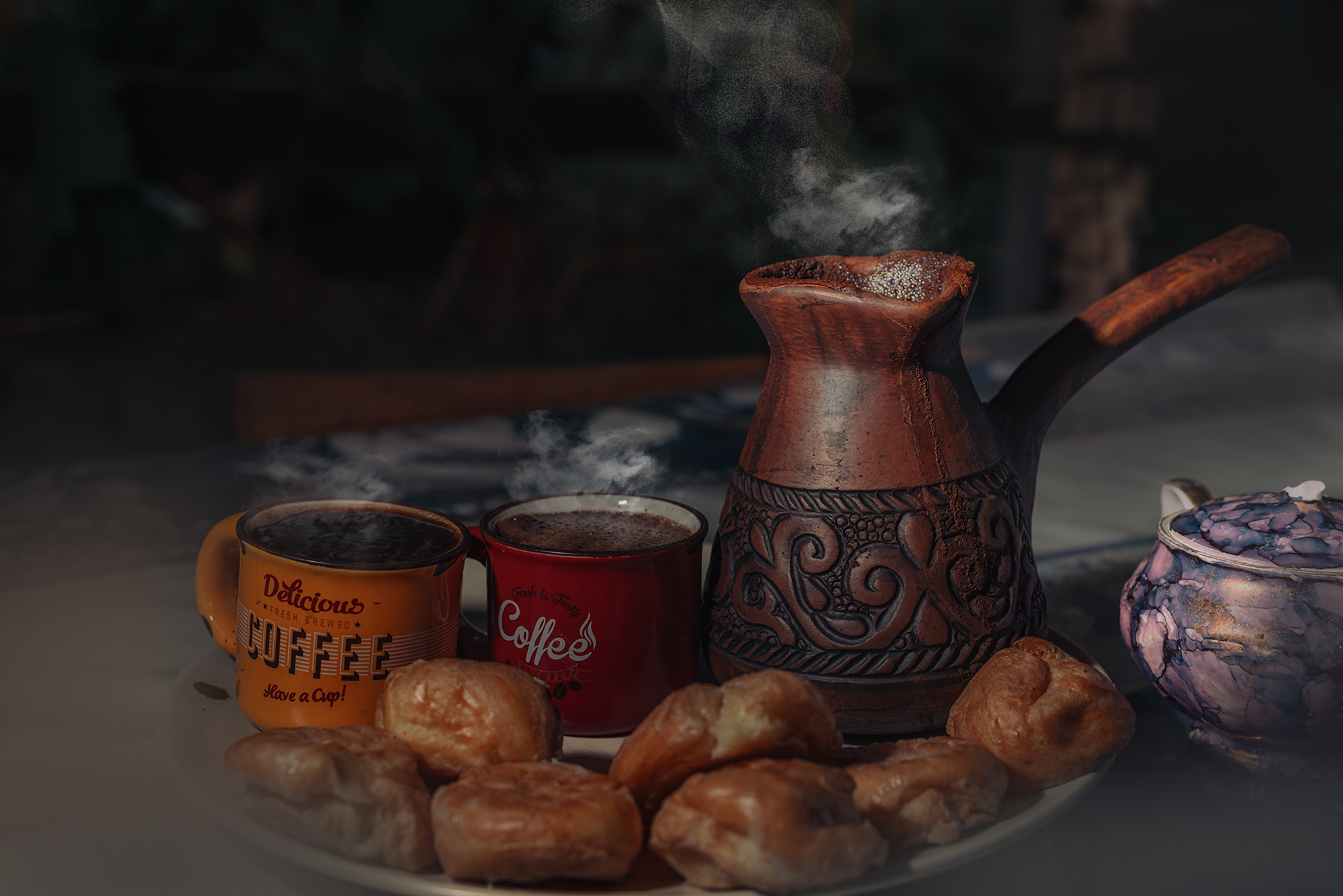 кофе пирожное чашки ,  Мария