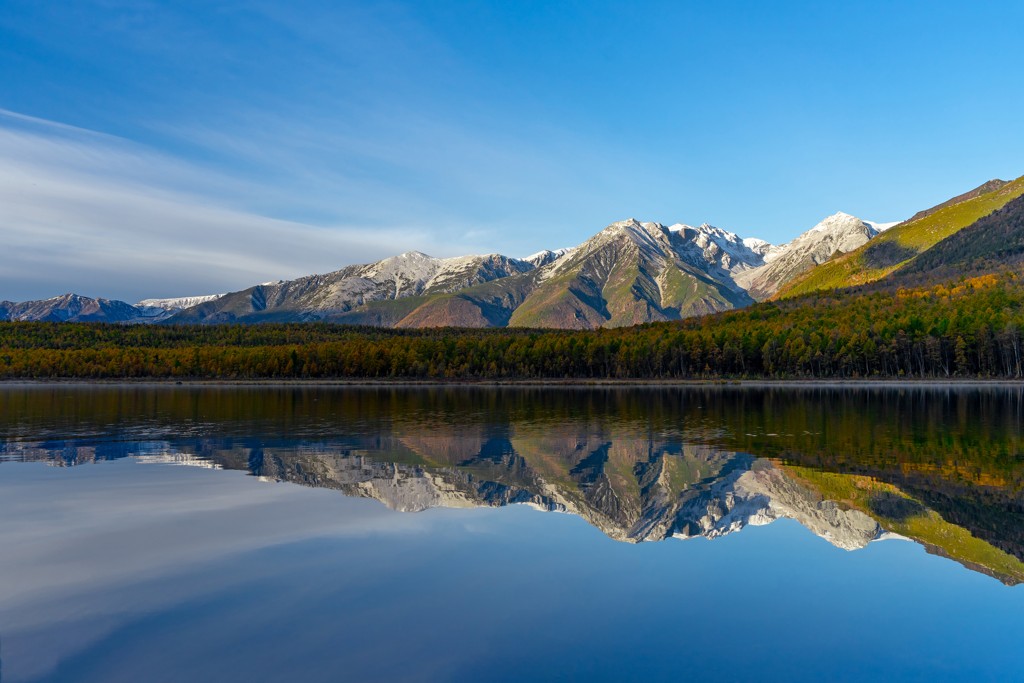 байкал, босолдей, отражение, озеро, осень, Екатерина Дубровская