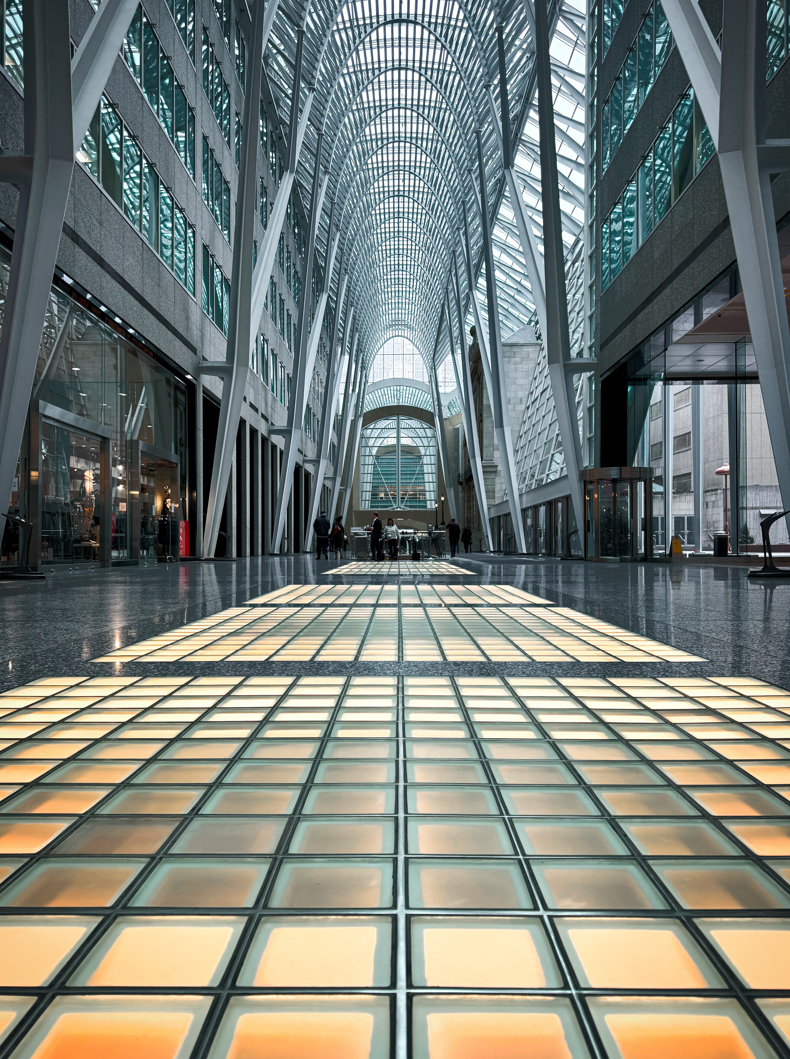 #architecture #modern #galleria #construction #light #frame #arch #perspective #steel #design #indoor #ueban #city, Shpek Andrey