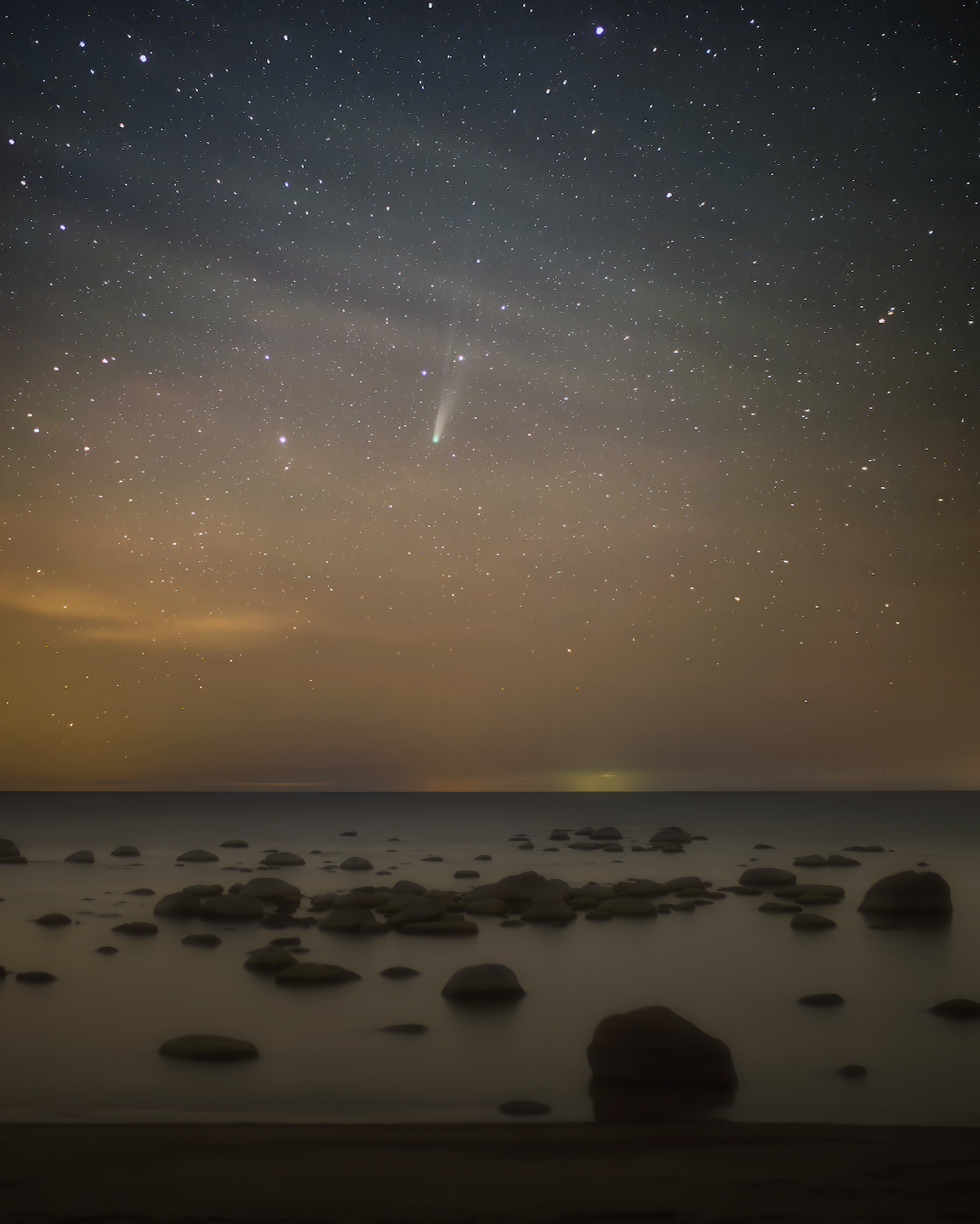 комета, космос, ночь, Марголин Алексей