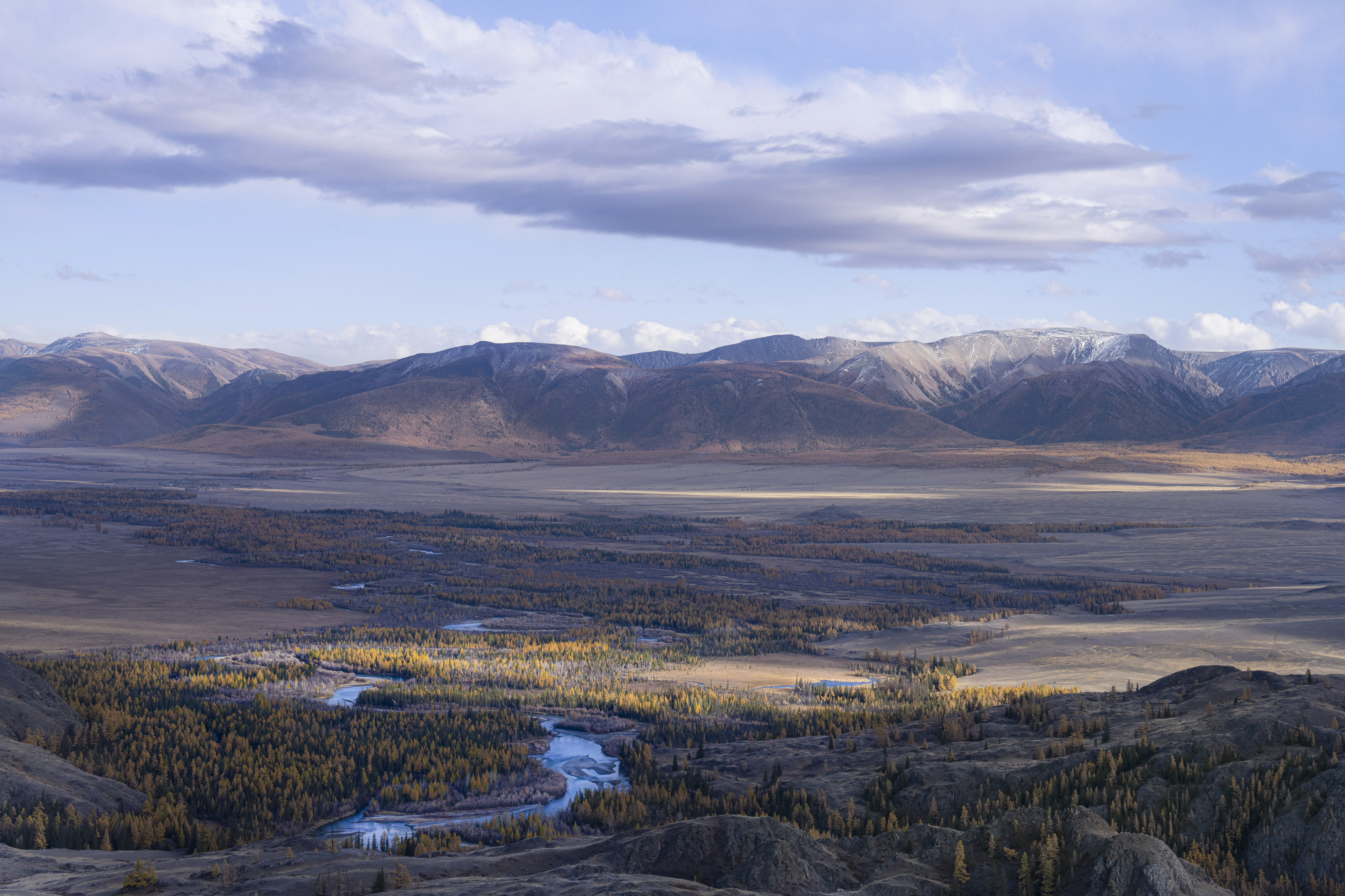 алтай, осень, меандры, чуя, горы, Дейнекина Галина