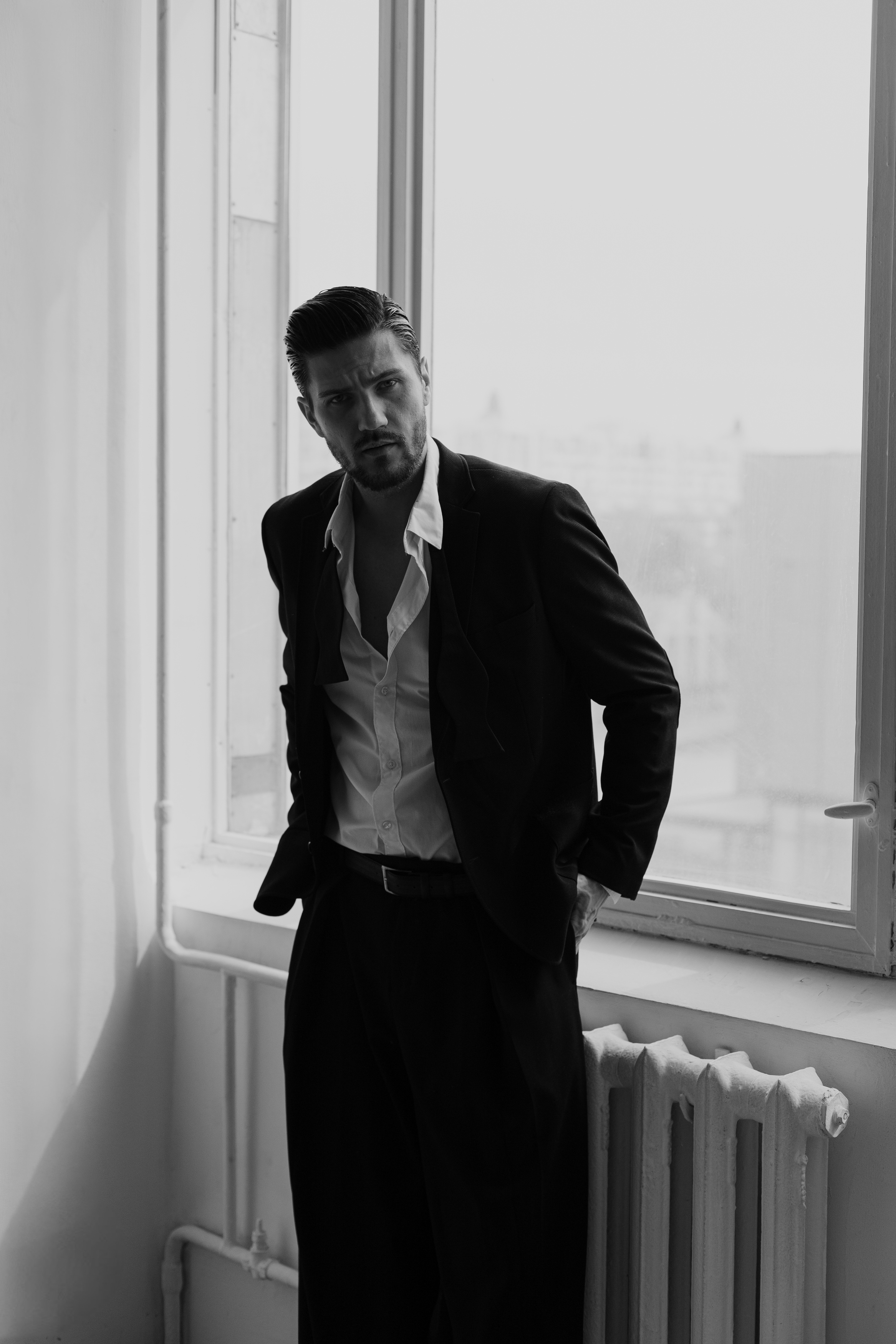 мужской портрет, мужчина, мужская съемка, black and white, male, men, актер, модель, Брагида Ольга