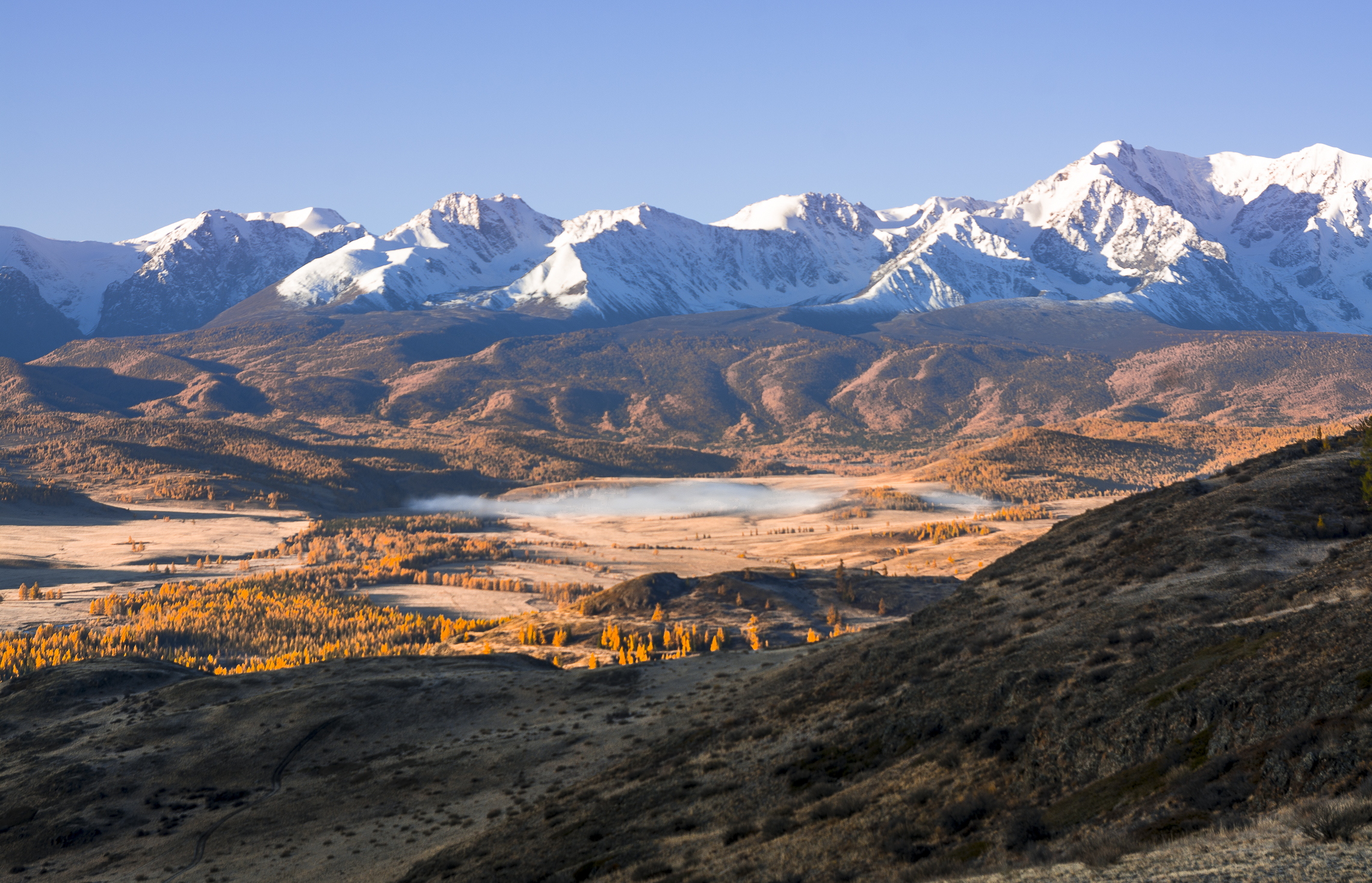 россия, горный алтай,осень,утро, Андрей Поляков