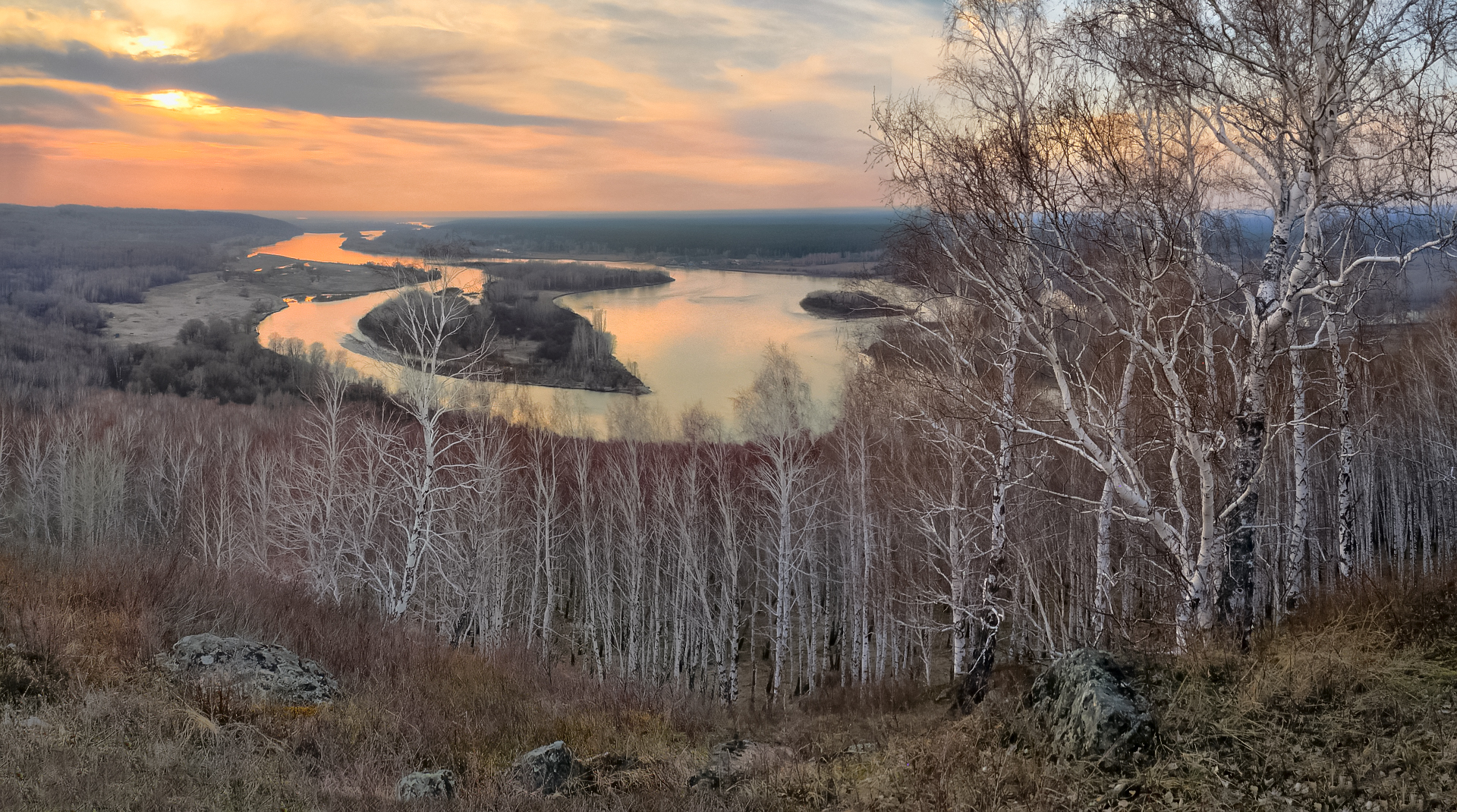 бийский пейзаж ранней весной, Татаркин Вячеслав