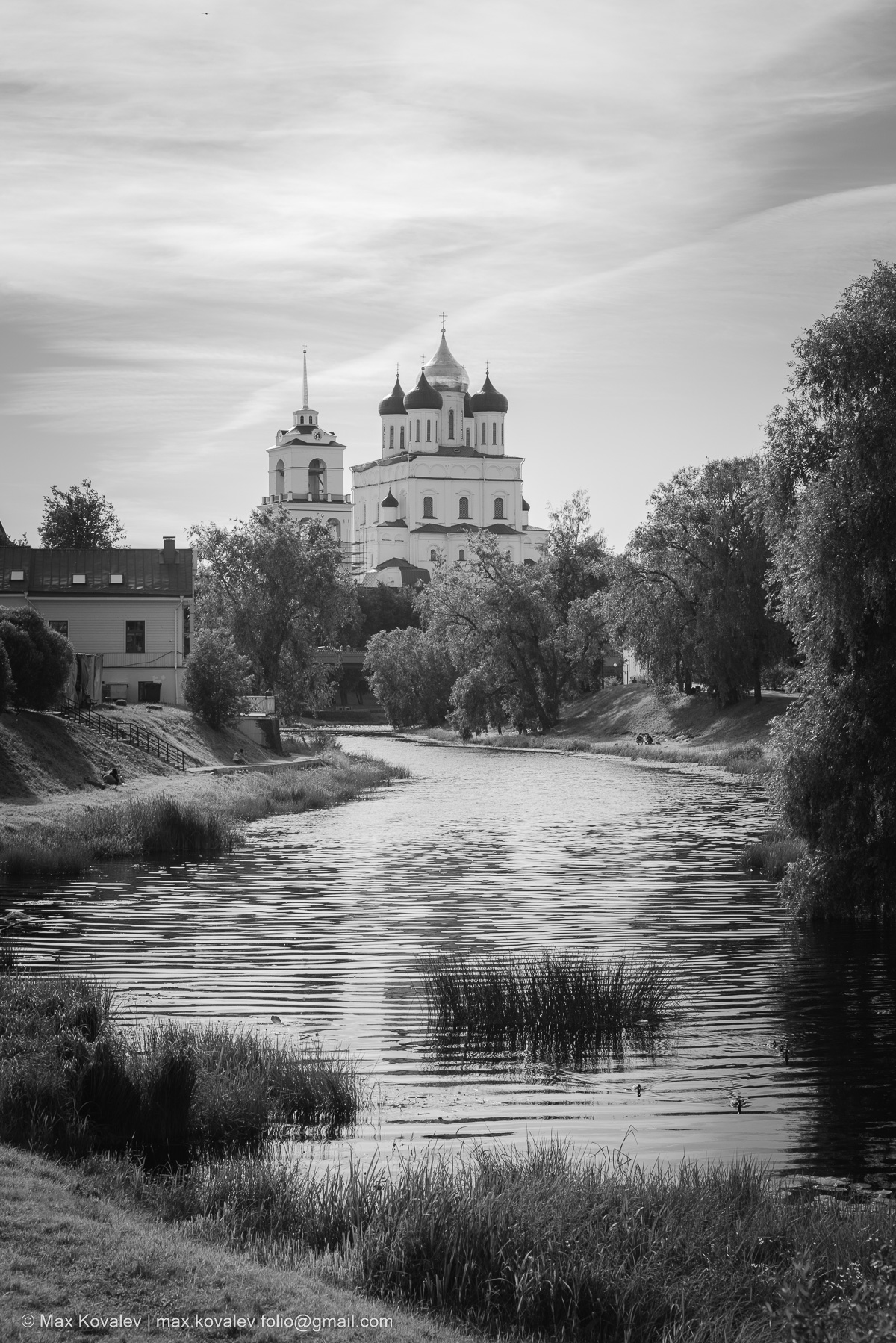pskov region, russia, building, cathedral, church, summer, temple, псков, пскова река, псковская область, россия, троицкий собор во пскове, здание, лето, собор, храм, церковь, Ковалёв Максим