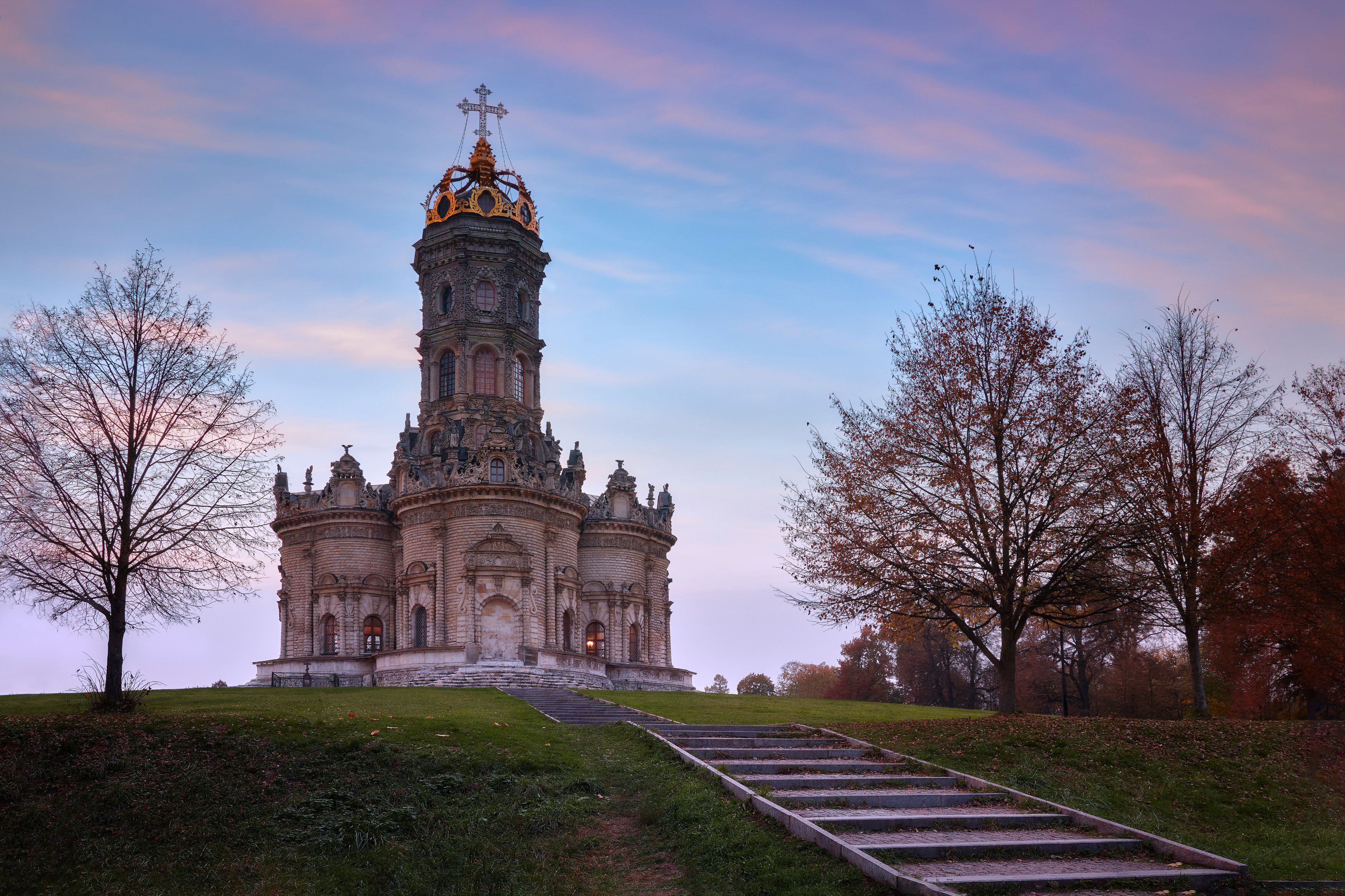 церковь, осень, небо, Валерий Вождаев