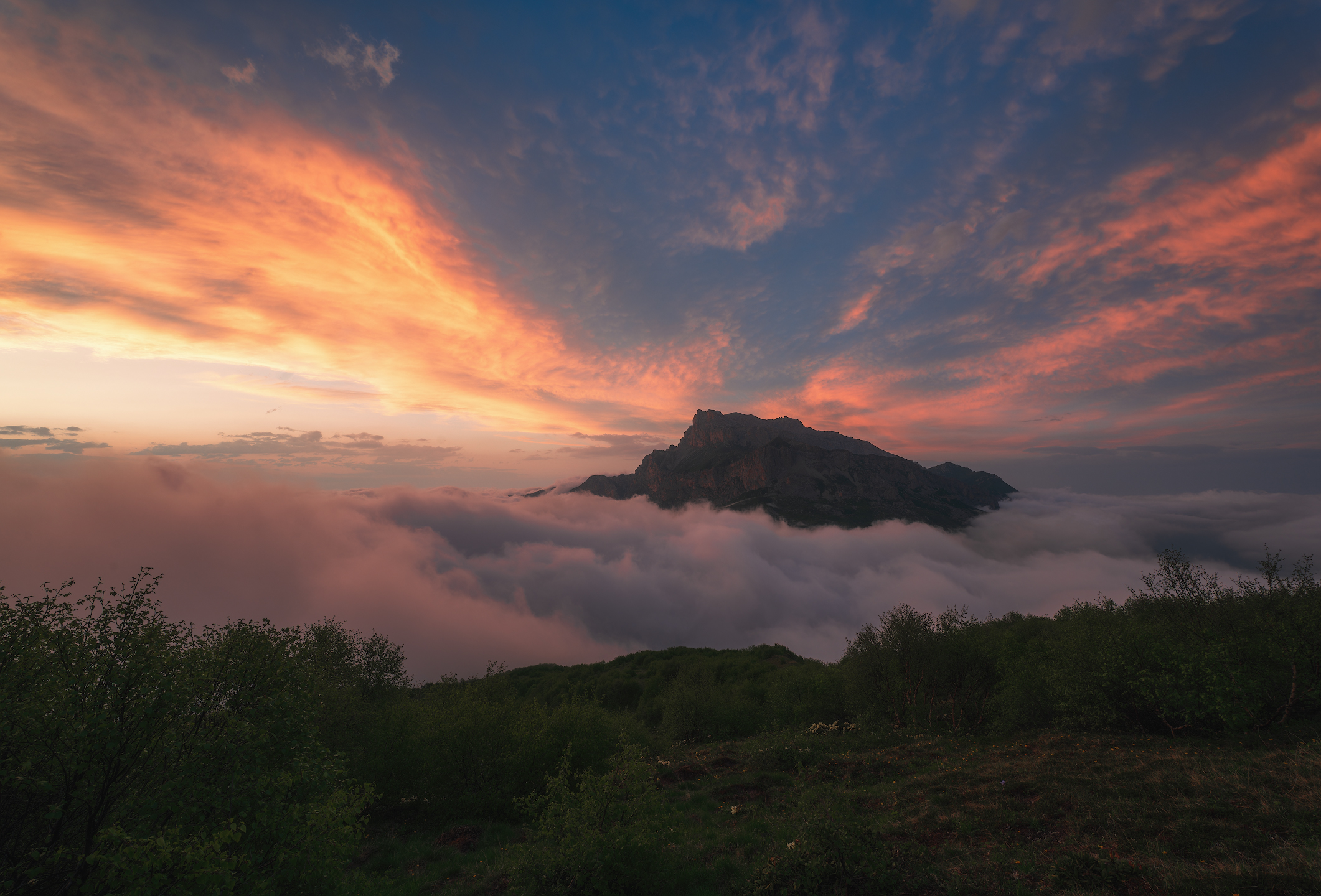 кавказ, горы, пейзаж, осетия, Виталий Левыкин