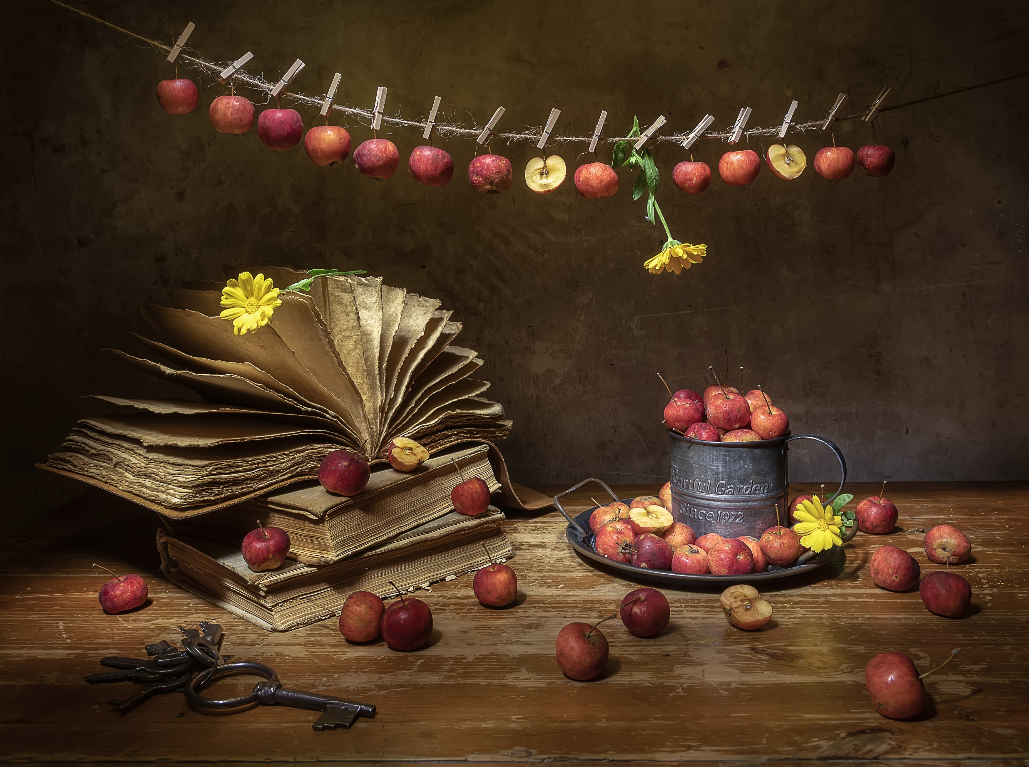 натюрморт, райские яблоки, Татьяна Феденкова