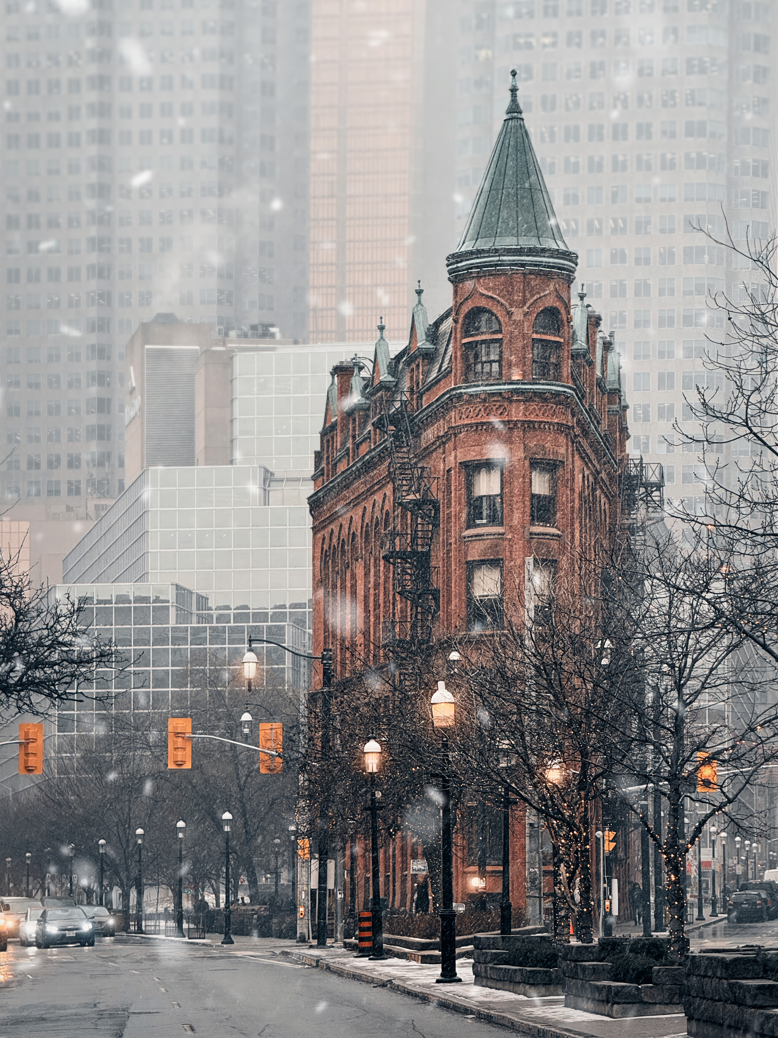 #street #urban #architecture #classic #old #winter #fog #haze #snow #road #light #Building #Daytime #Car #Street light #Vehicle #Wheel #Infrastructure #Plant #Window #Snow, Shpek Andrey