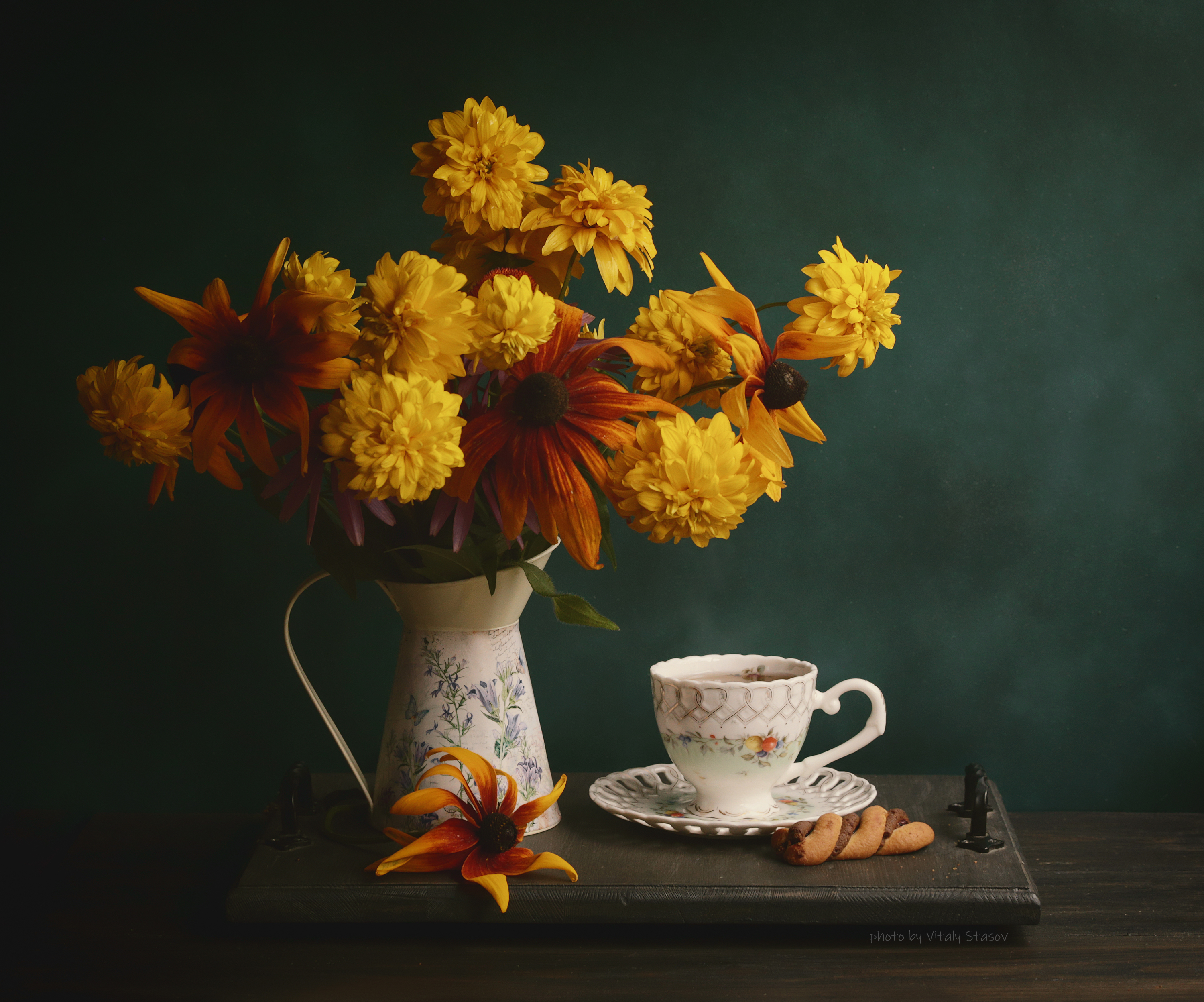 цветы, чай, натюрморт, напиток, аромат, вкусно, flowers, still life, drink, aroma, delicious, bouquet , flowers, Стасов Виталий