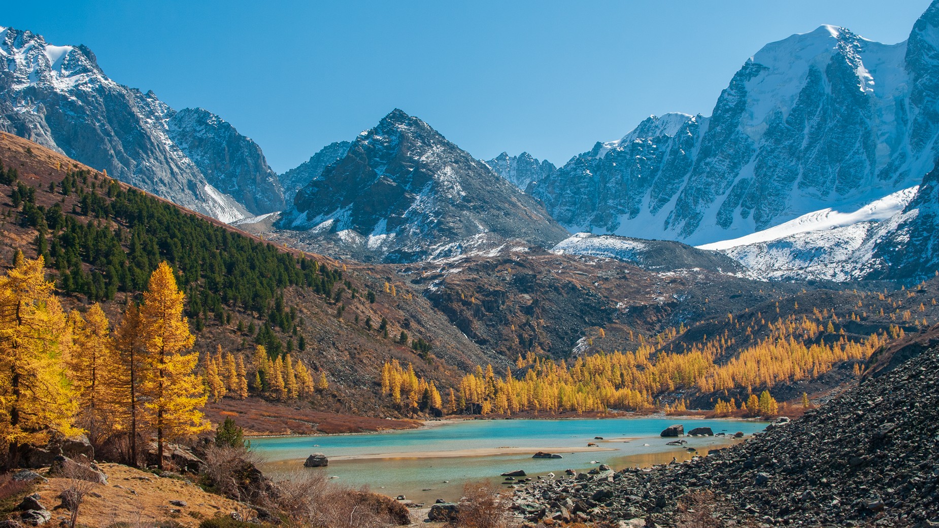 алтай, семёновское, озеро, мечта, красавица, сказка, осень, лиственницы, Мальцев Юрий