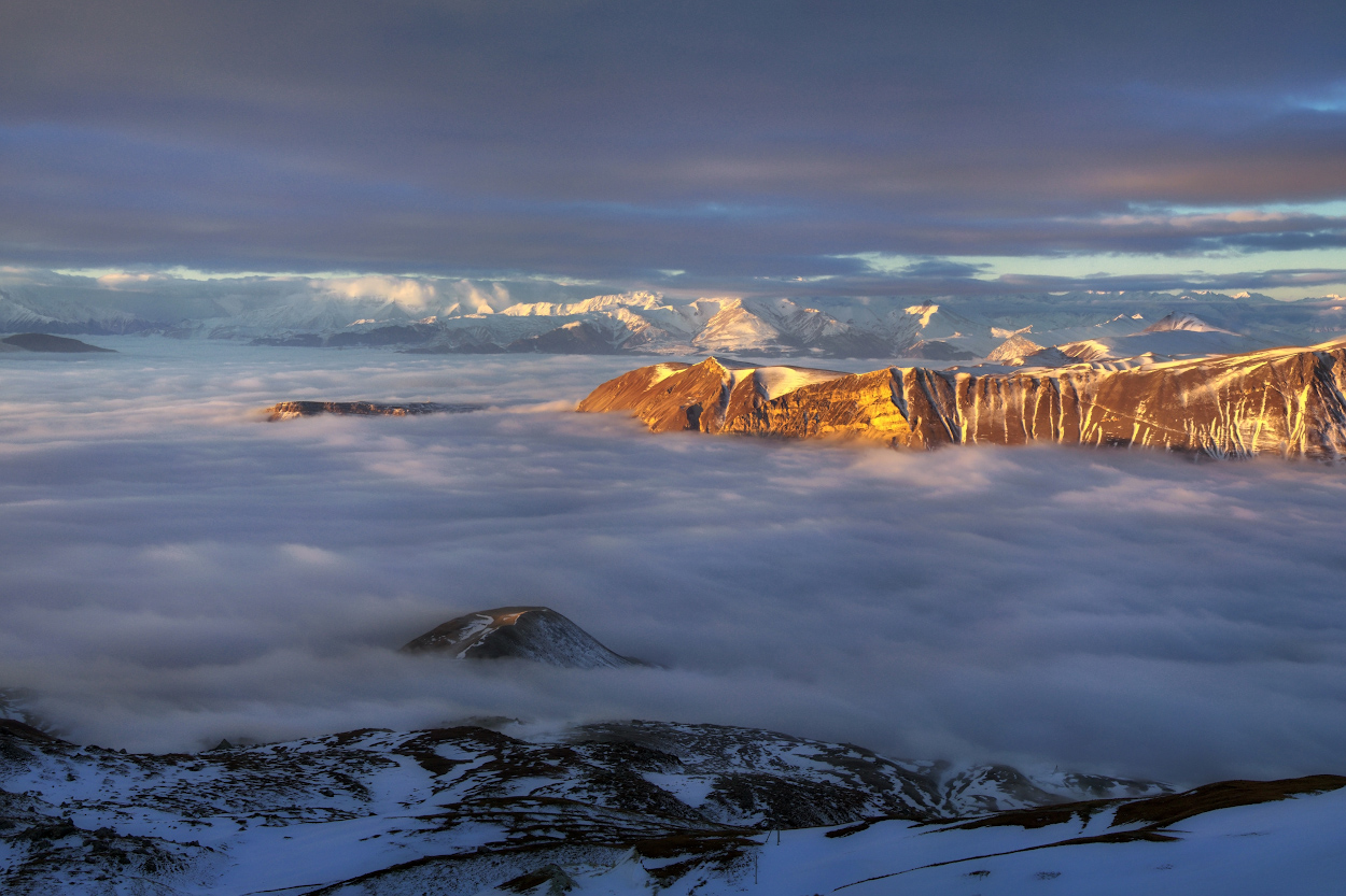 горы, кавказ, дагестан, облака, Михаил Голубев