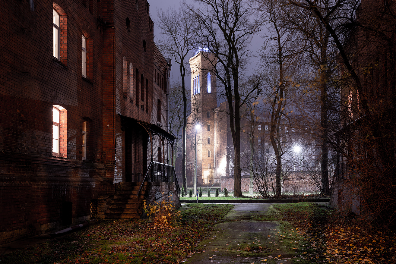 нарва, осень, ноябрь, вечер, кренгольм, йоальская, фабрика, башня, Четвертной Сергей