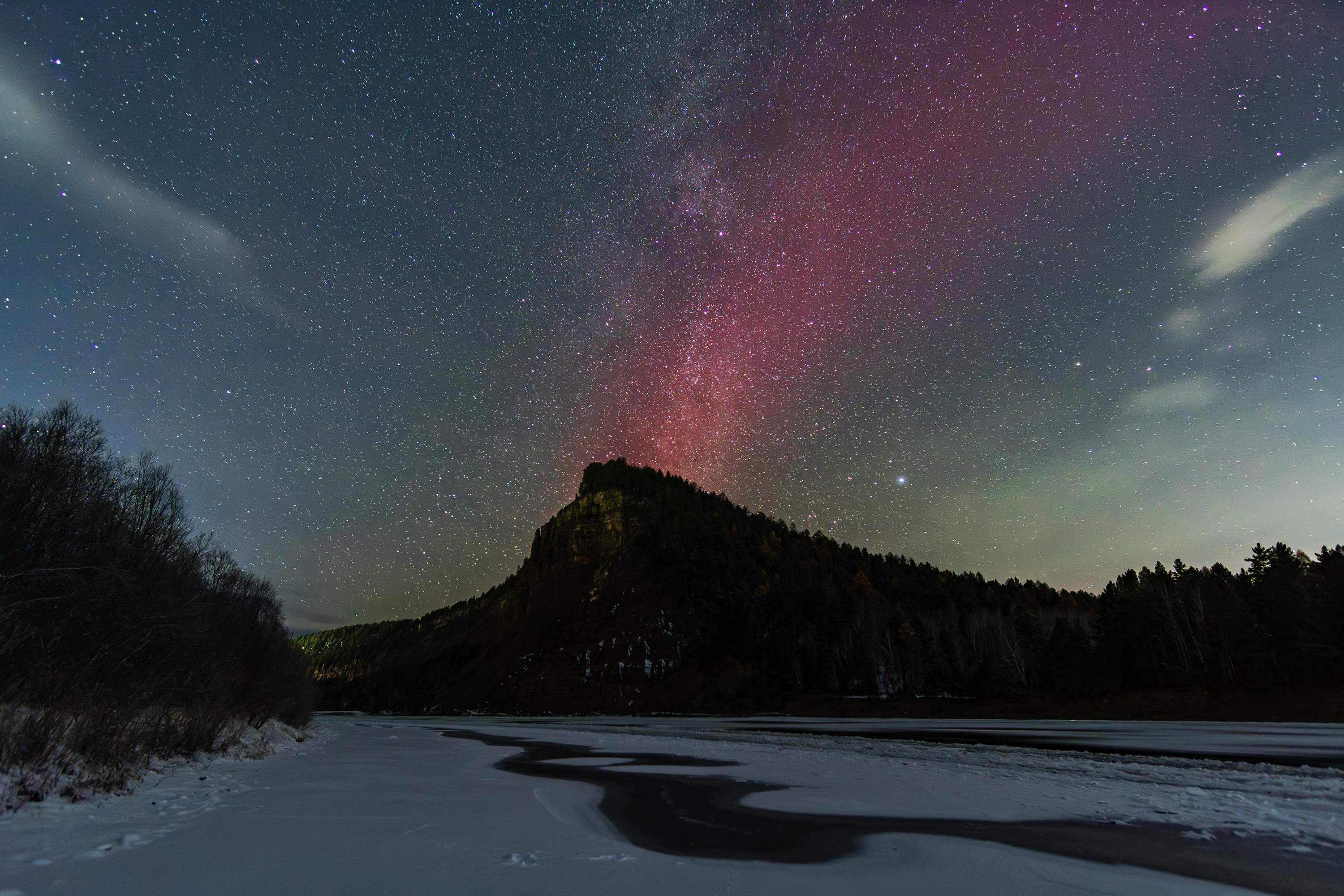 полярное сияние, северное сияние, иркут, Тильпунов Михаил
