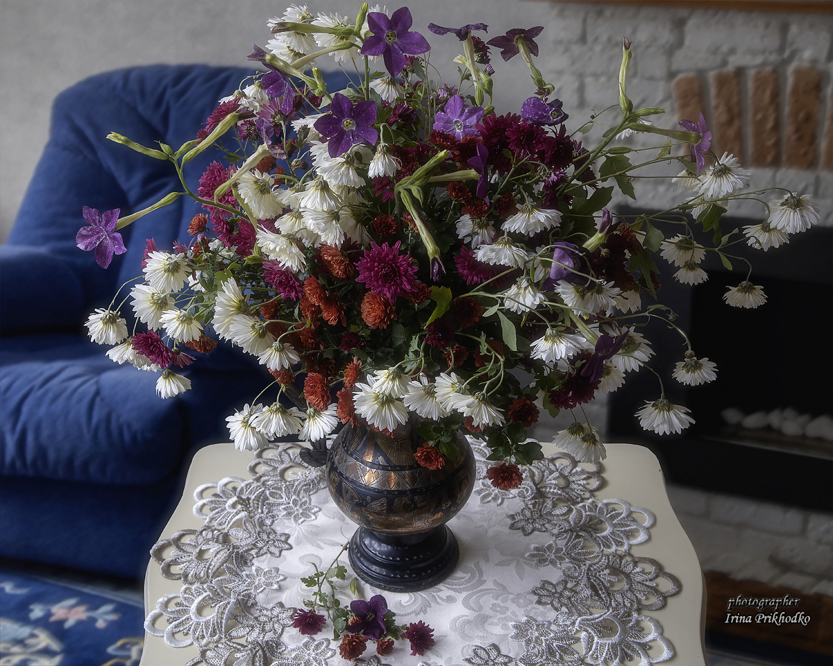 натюрморт, цветы, букеты, интерьер, Приходько Ирина