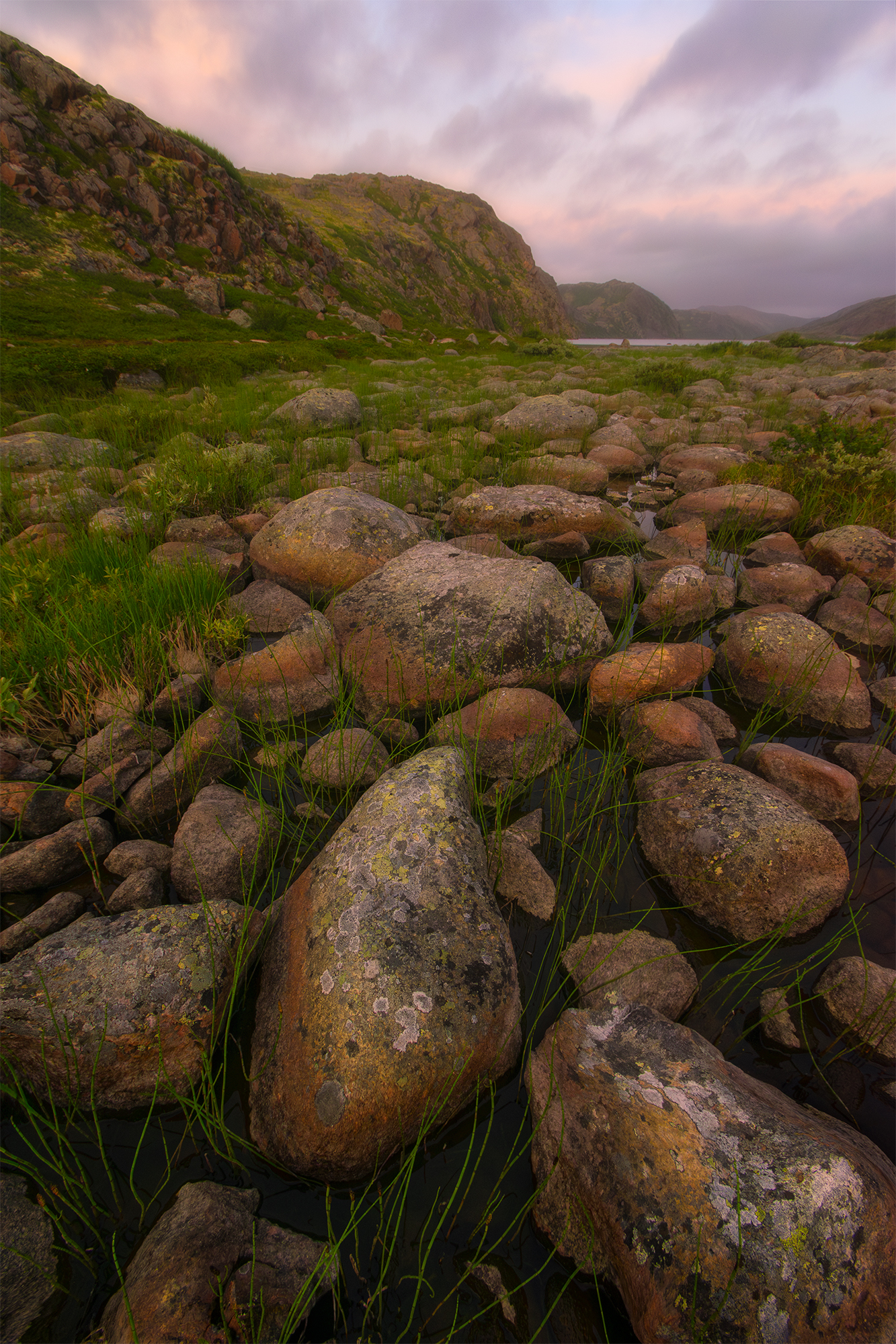 териберка, рассвет, скалы, север, Растворов Игорь