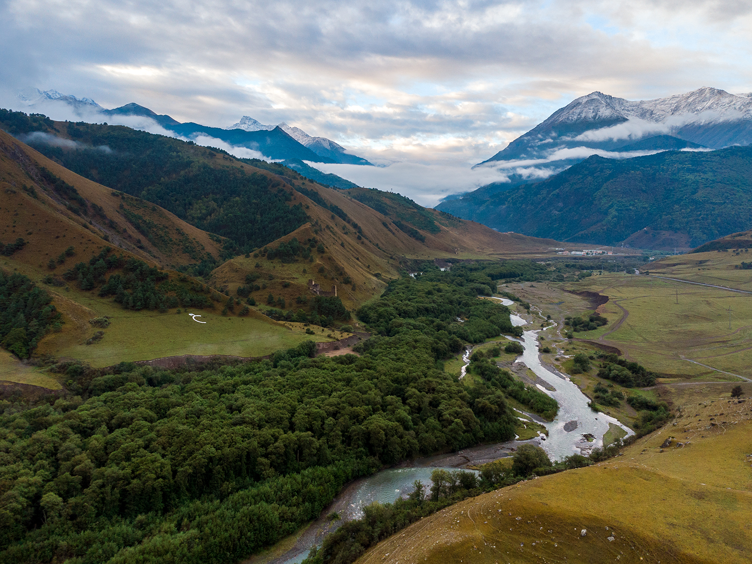 аэрофотосъемка, горы, пейзаж, Медведникова Мария