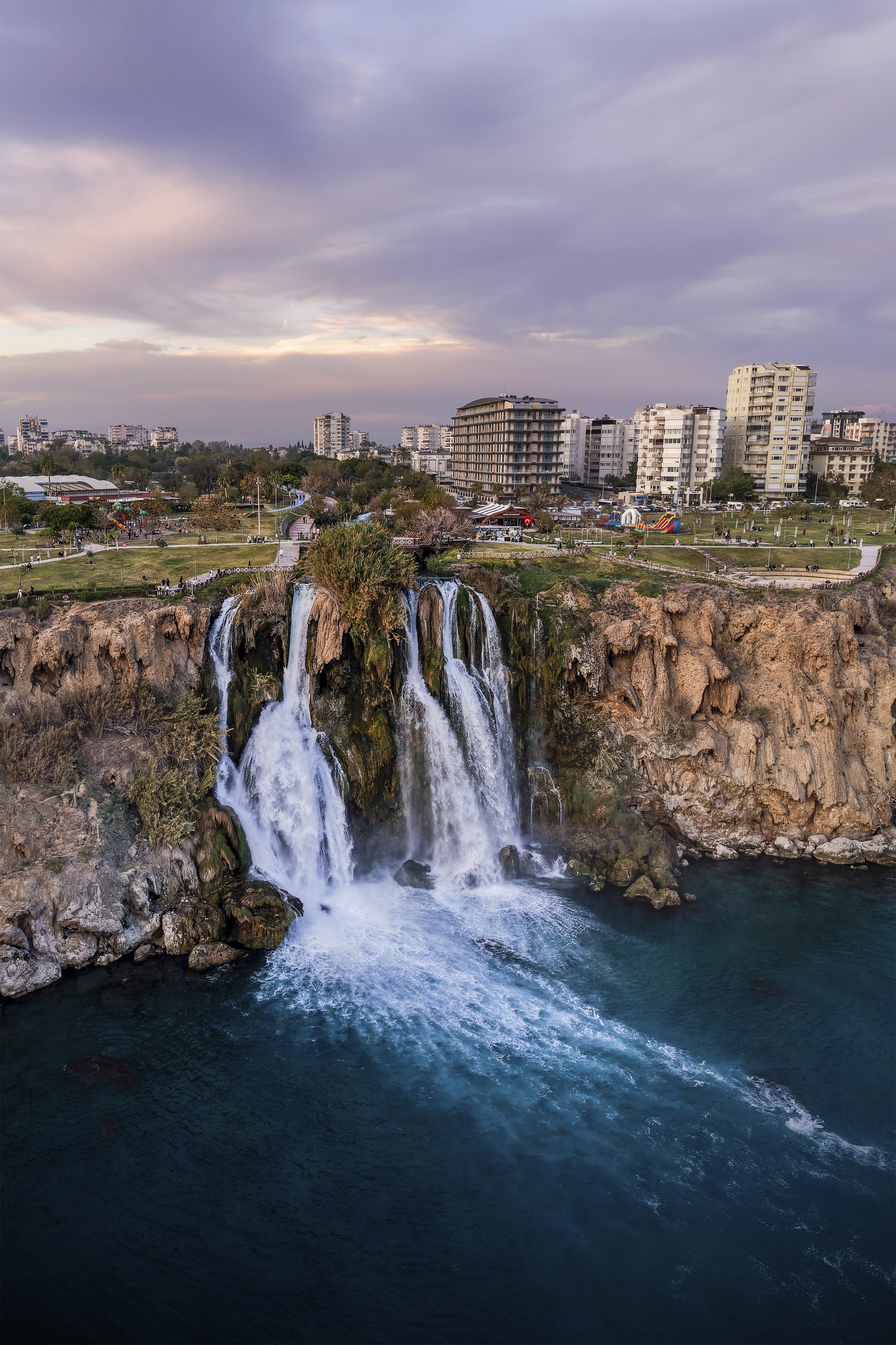 анталья, водопад, закат, дюне, дюденский водопад, турция, пейзаж, Игорь Юркин