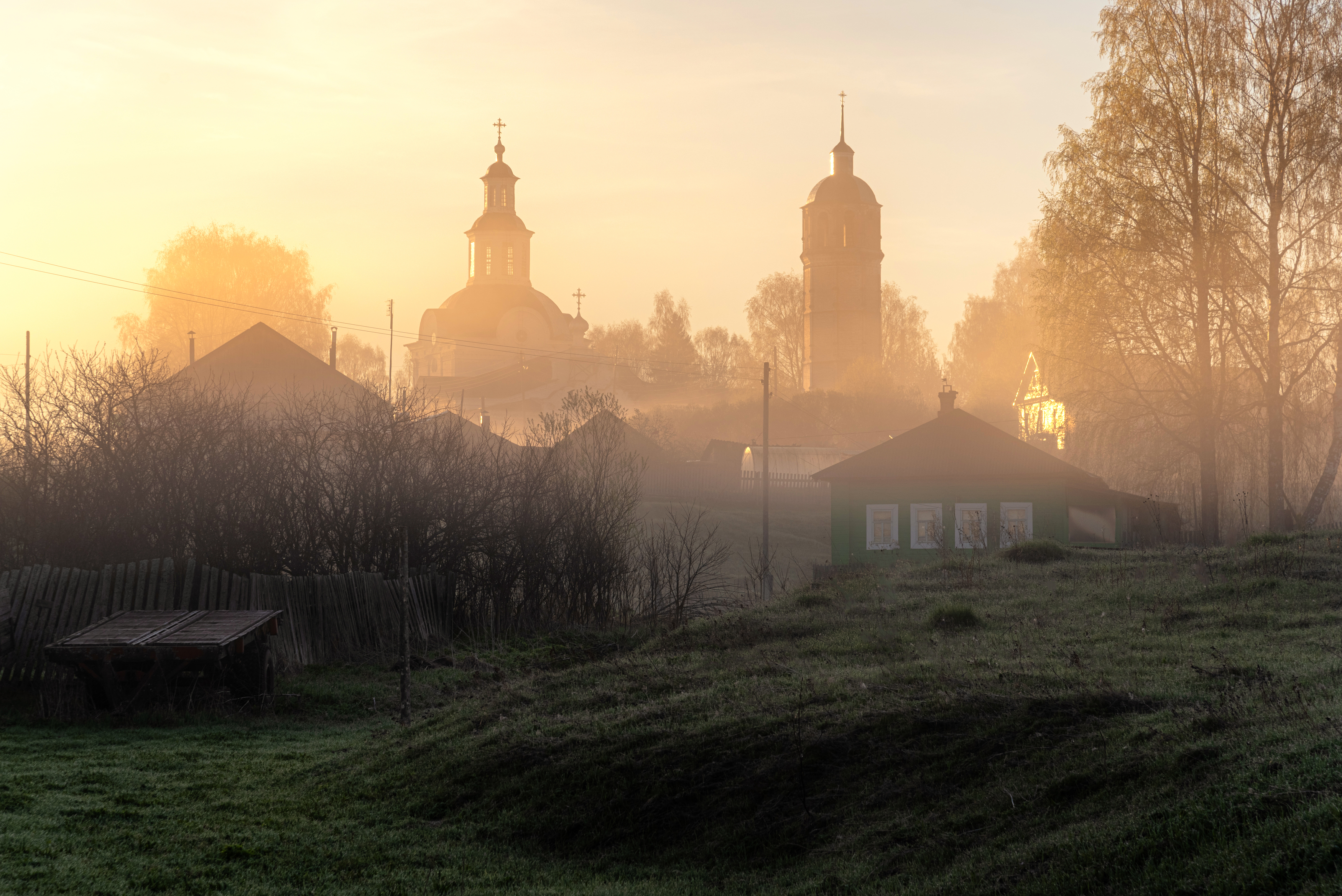 весна, рассвет, деревня, Малыгин Андрей