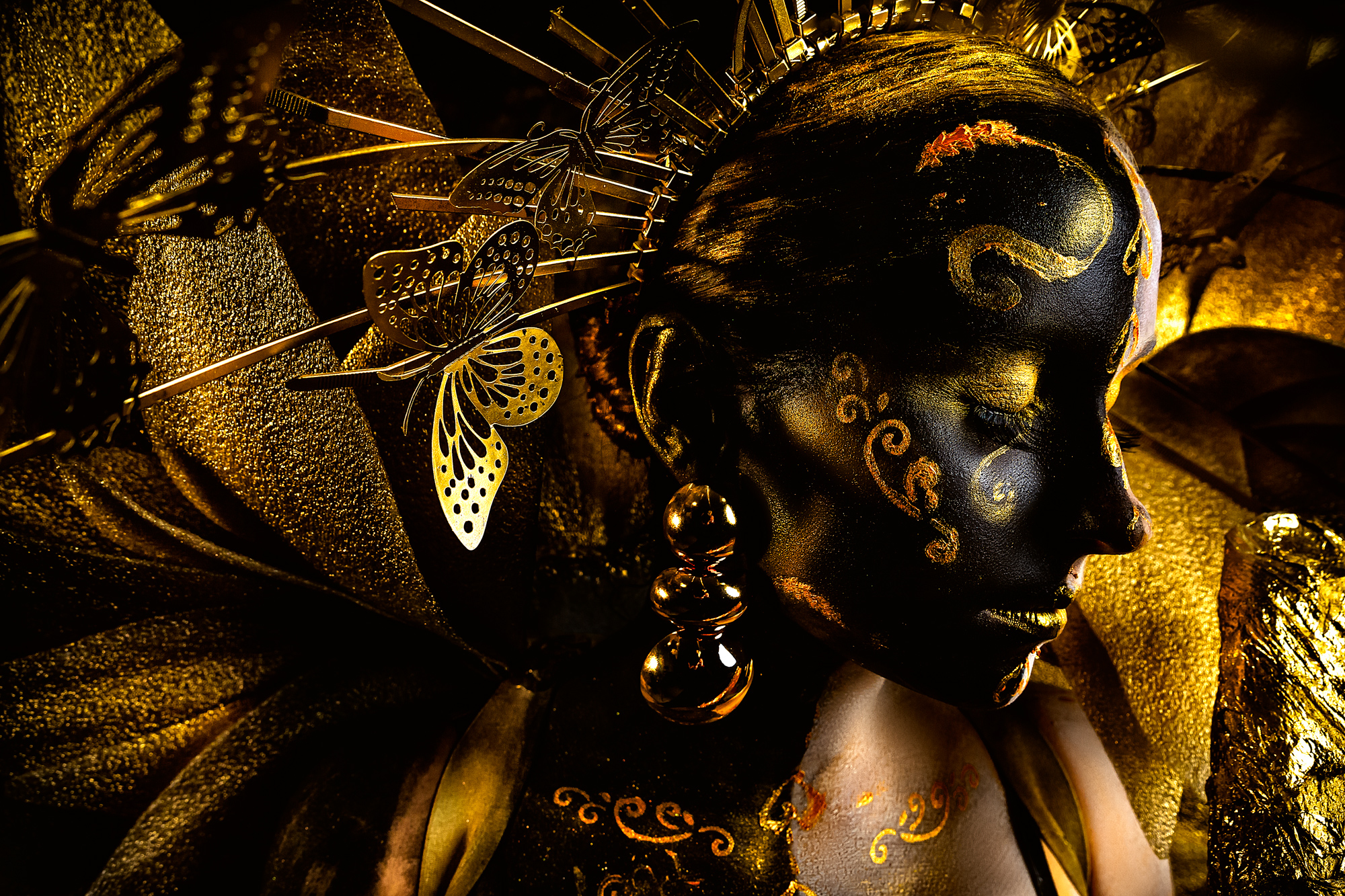 woman, portrait, conceptual, studio, bodyart, Болгов Руслан